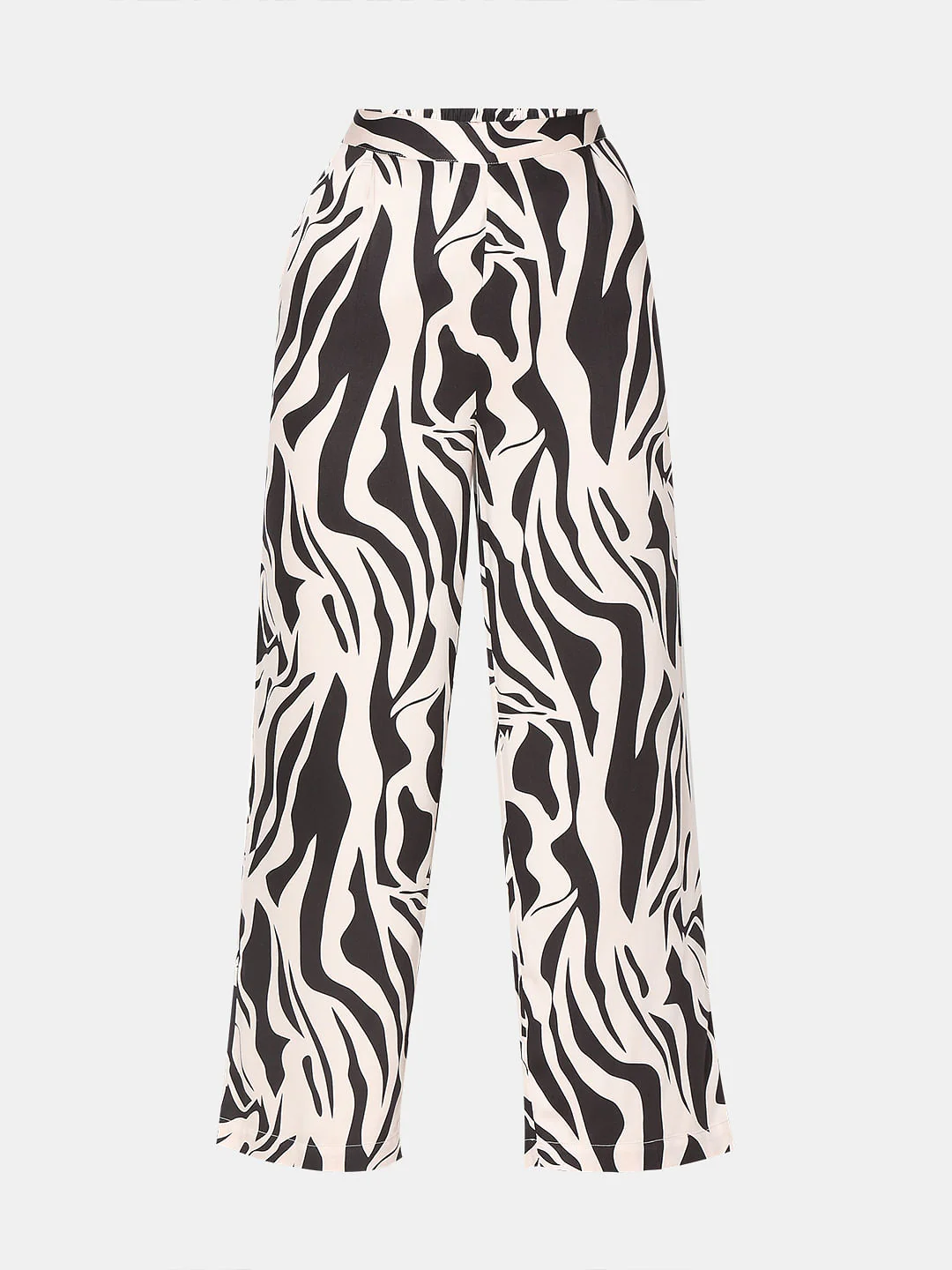 Black Animal Print Co-Ord Set Pants - Image 7