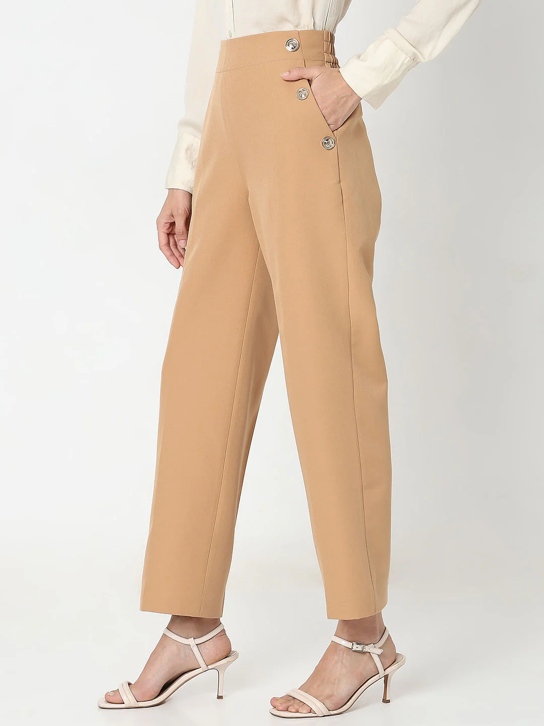Peach High Rise Pants - Image 3