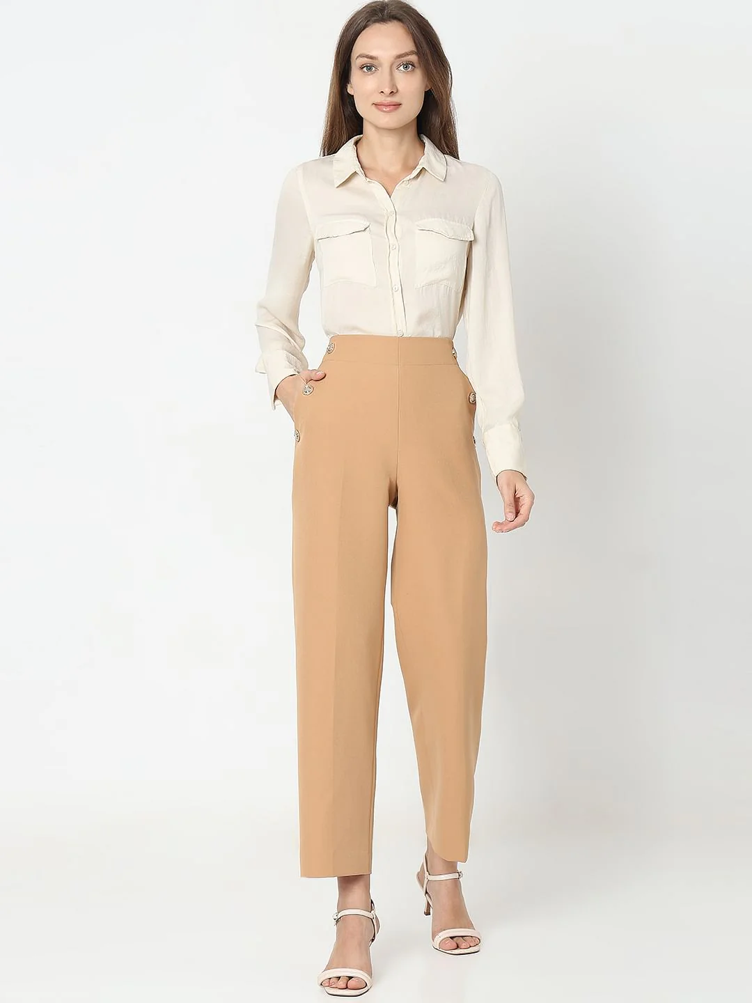 Peach High Rise Pants - Image 5