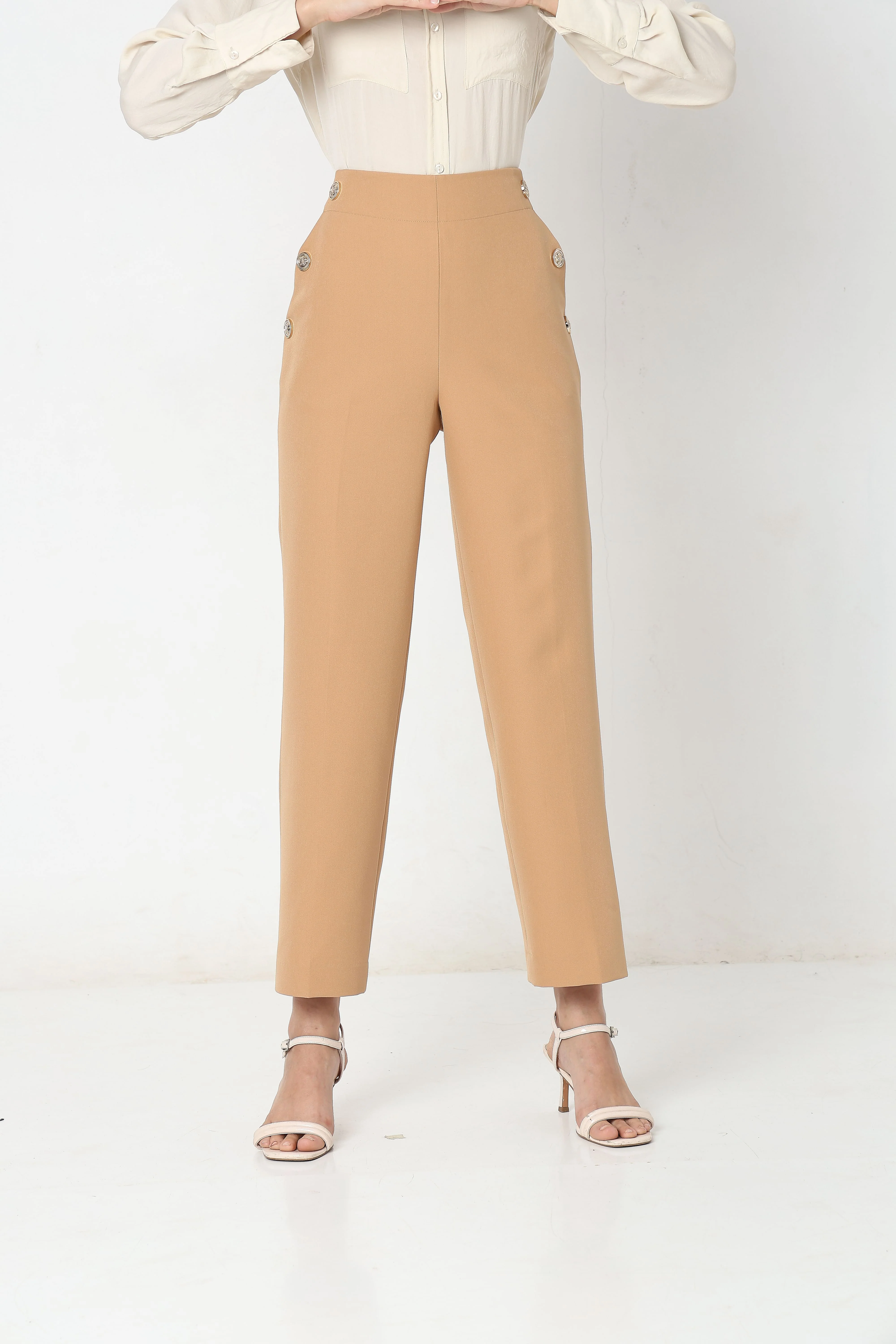 Peach High Rise Pants - Image 7
