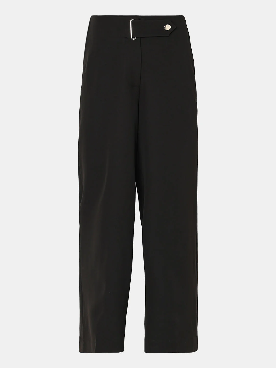 Black High Rise Wide Leg Pants - Image 7