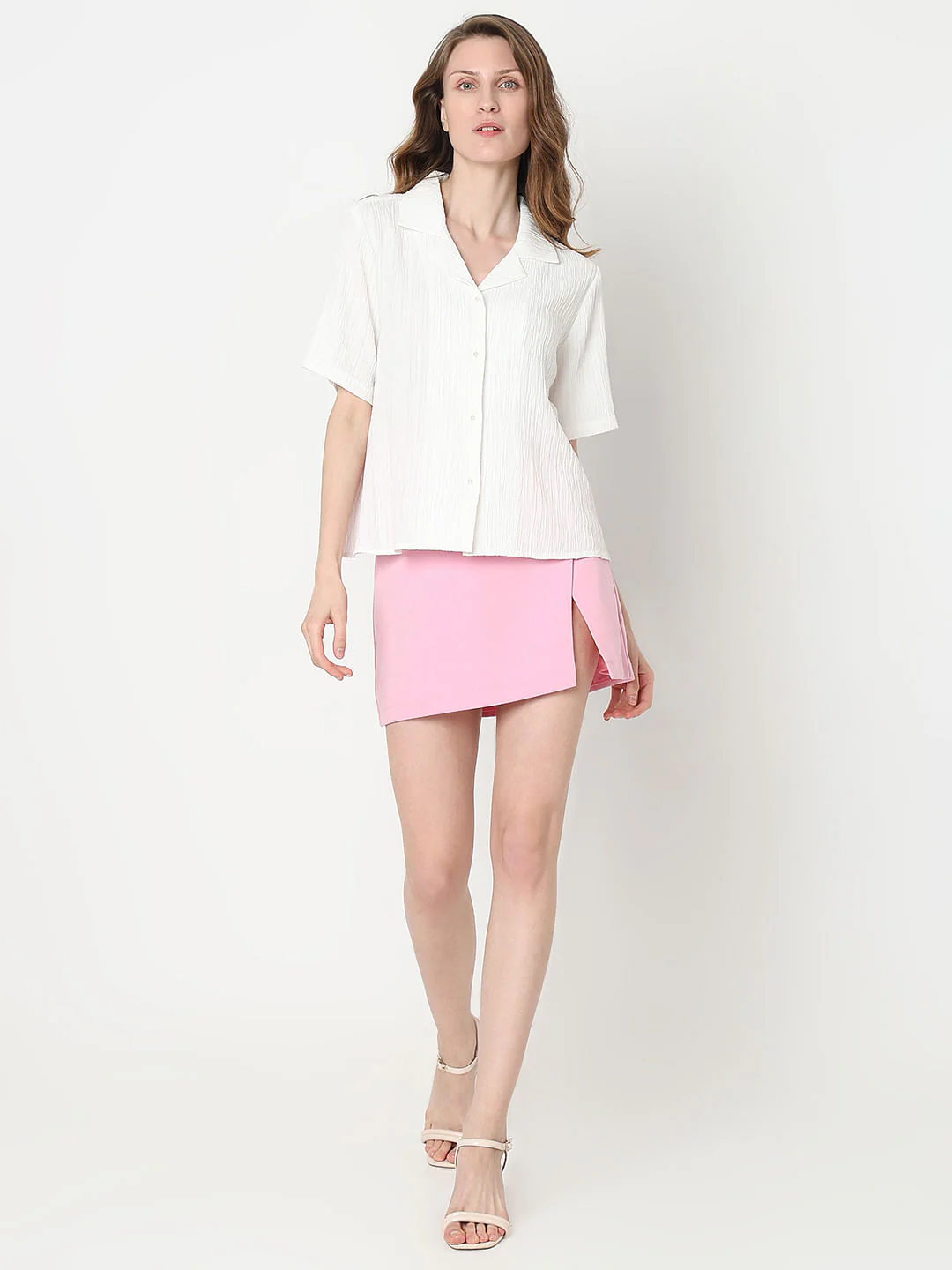 White Crinkled Shirt - Image 5