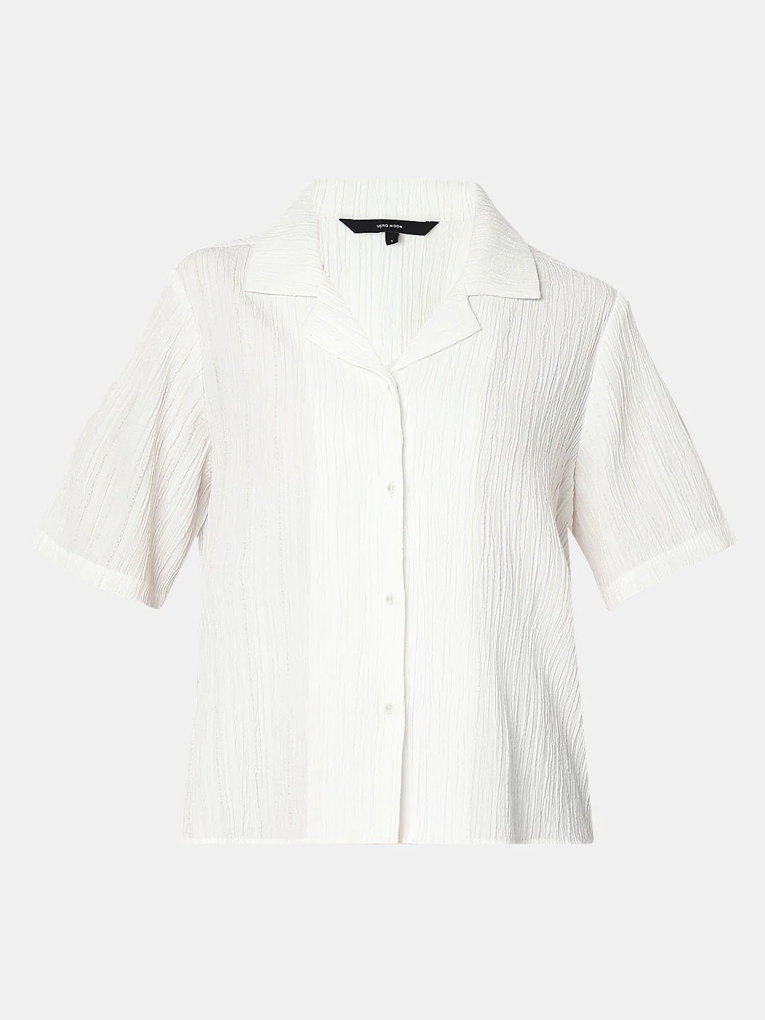 White Crinkled Shirt - Image 7