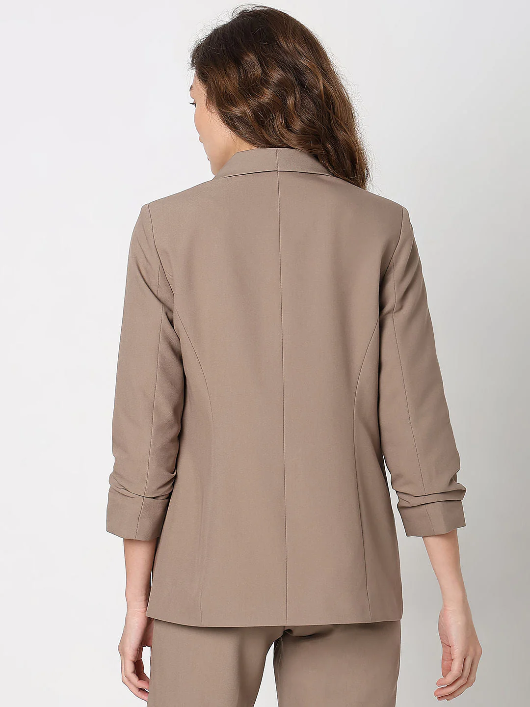Ruched Cuff Sleeves Blazer - Image 4