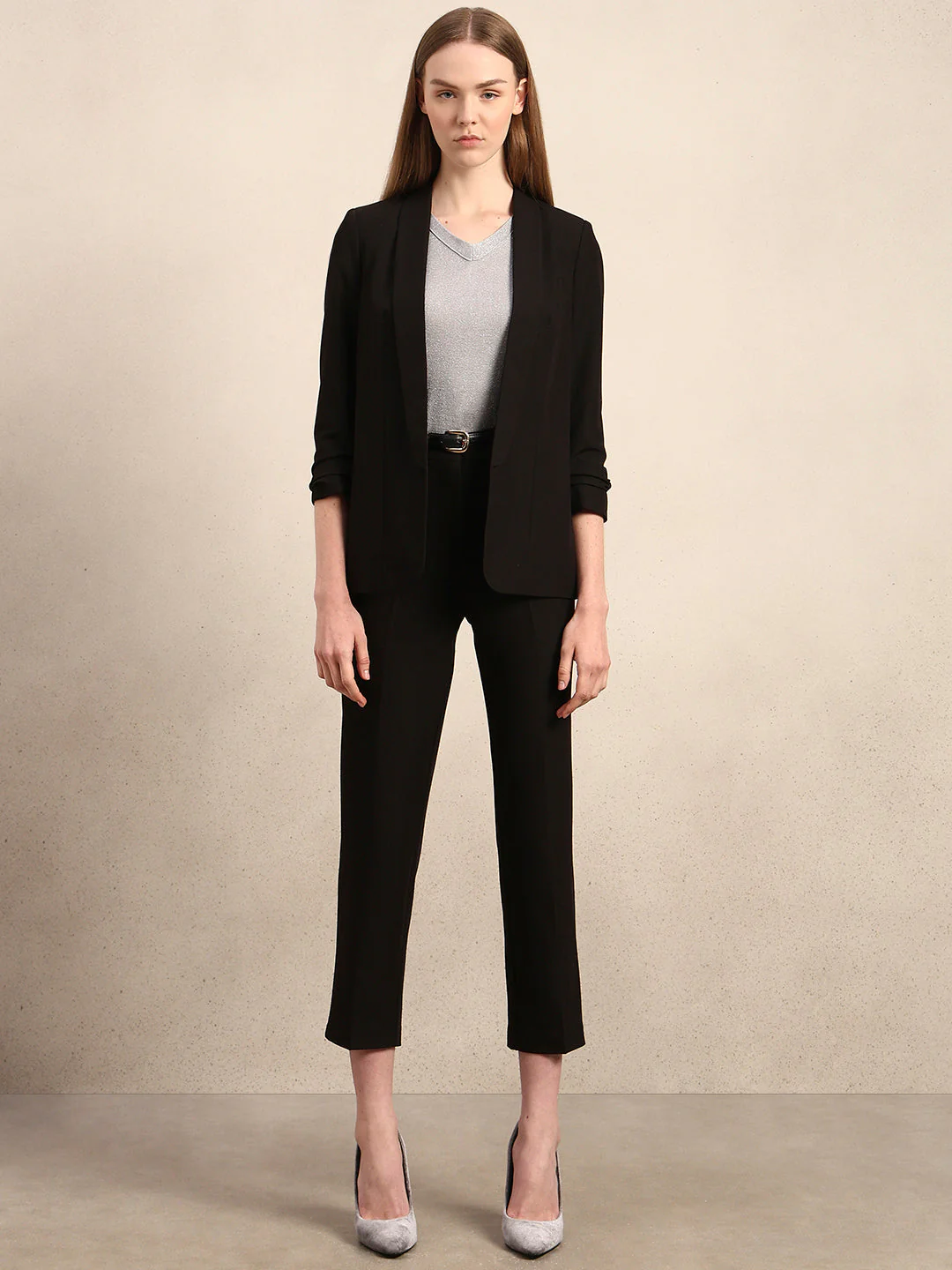 Shawl Collar Tailored Blazer - Image 5
