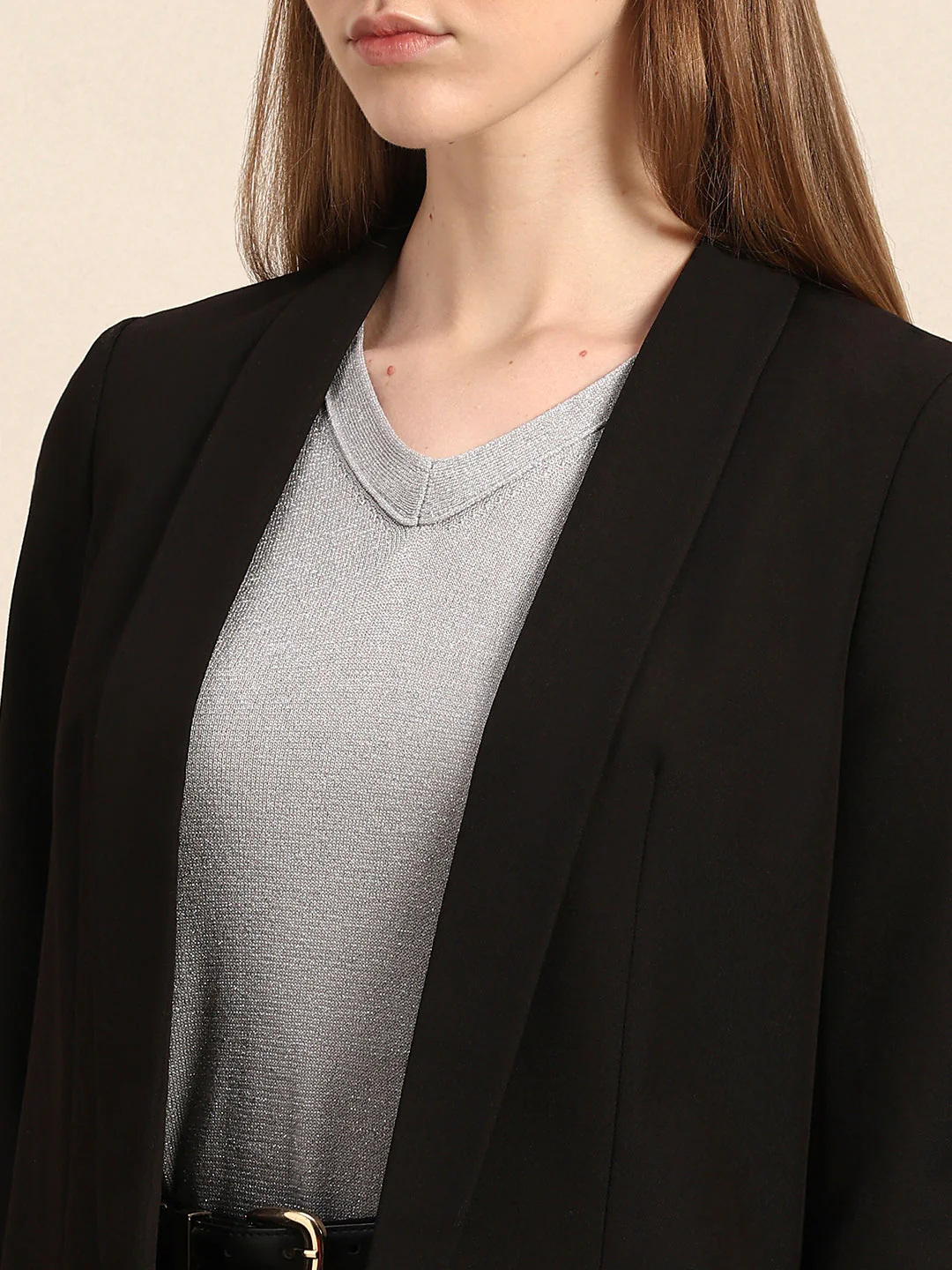 Shawl Collar Tailored Blazer - Image 8