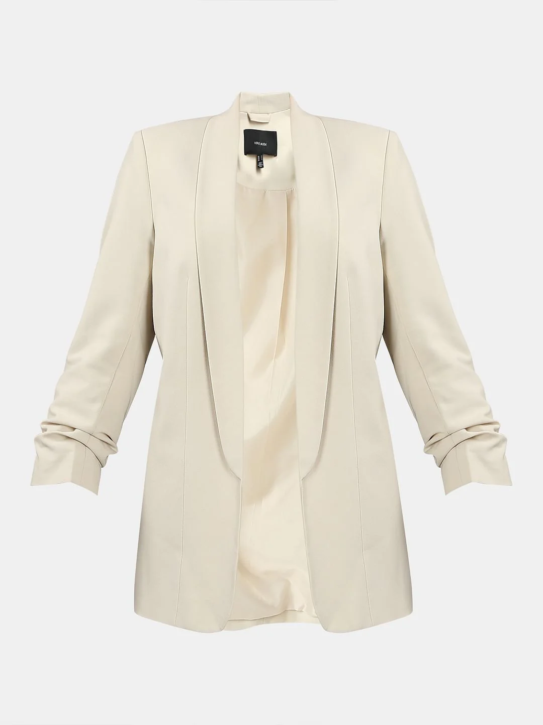 Beige Longline Tailored Blazer - Image 7