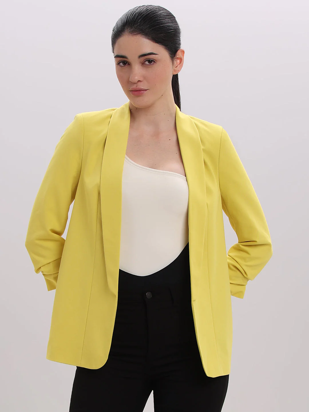 Yellow Longline Tailored Blazer - Image 2