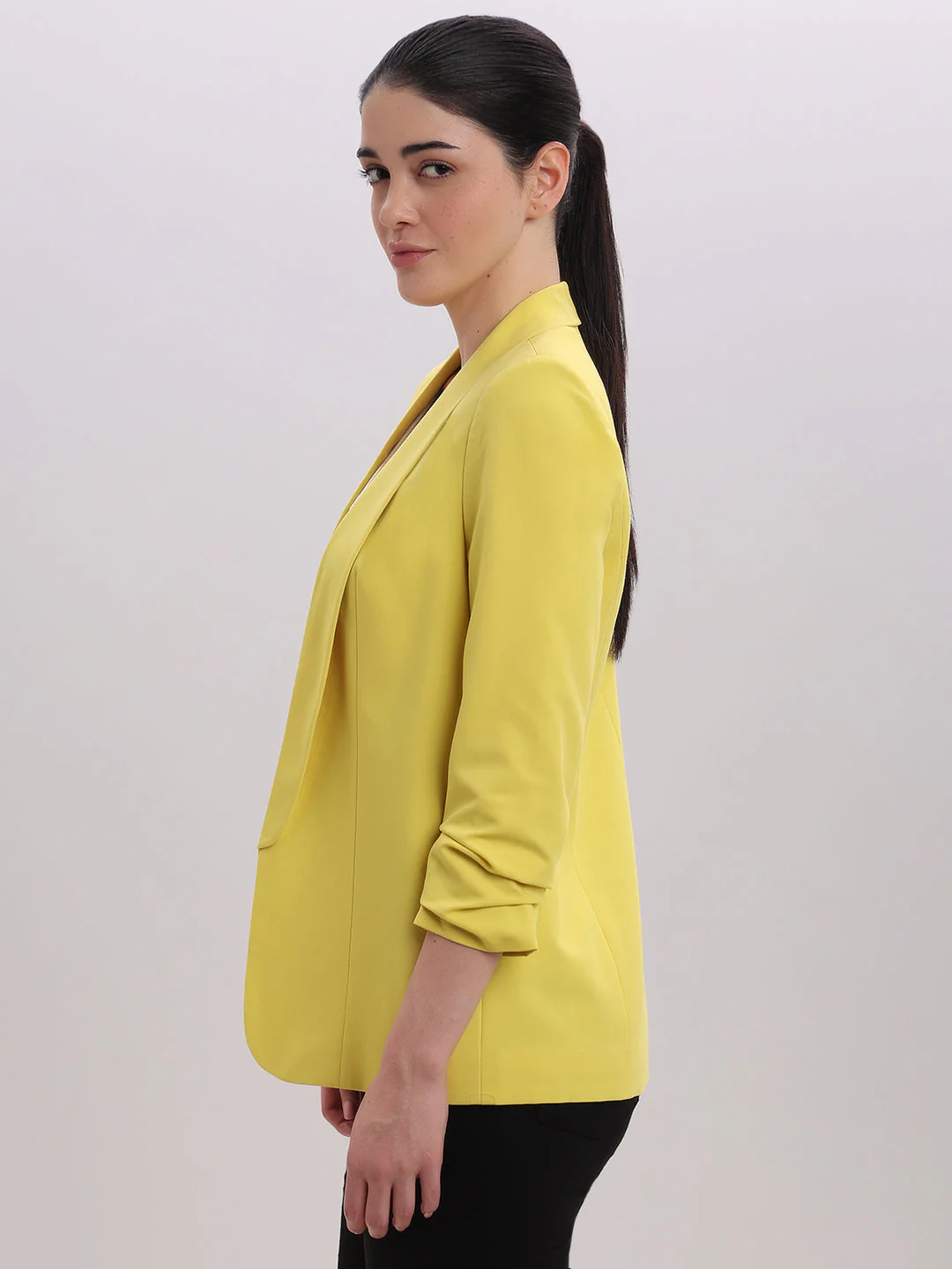 Yellow Longline Tailored Blazer - Image 3