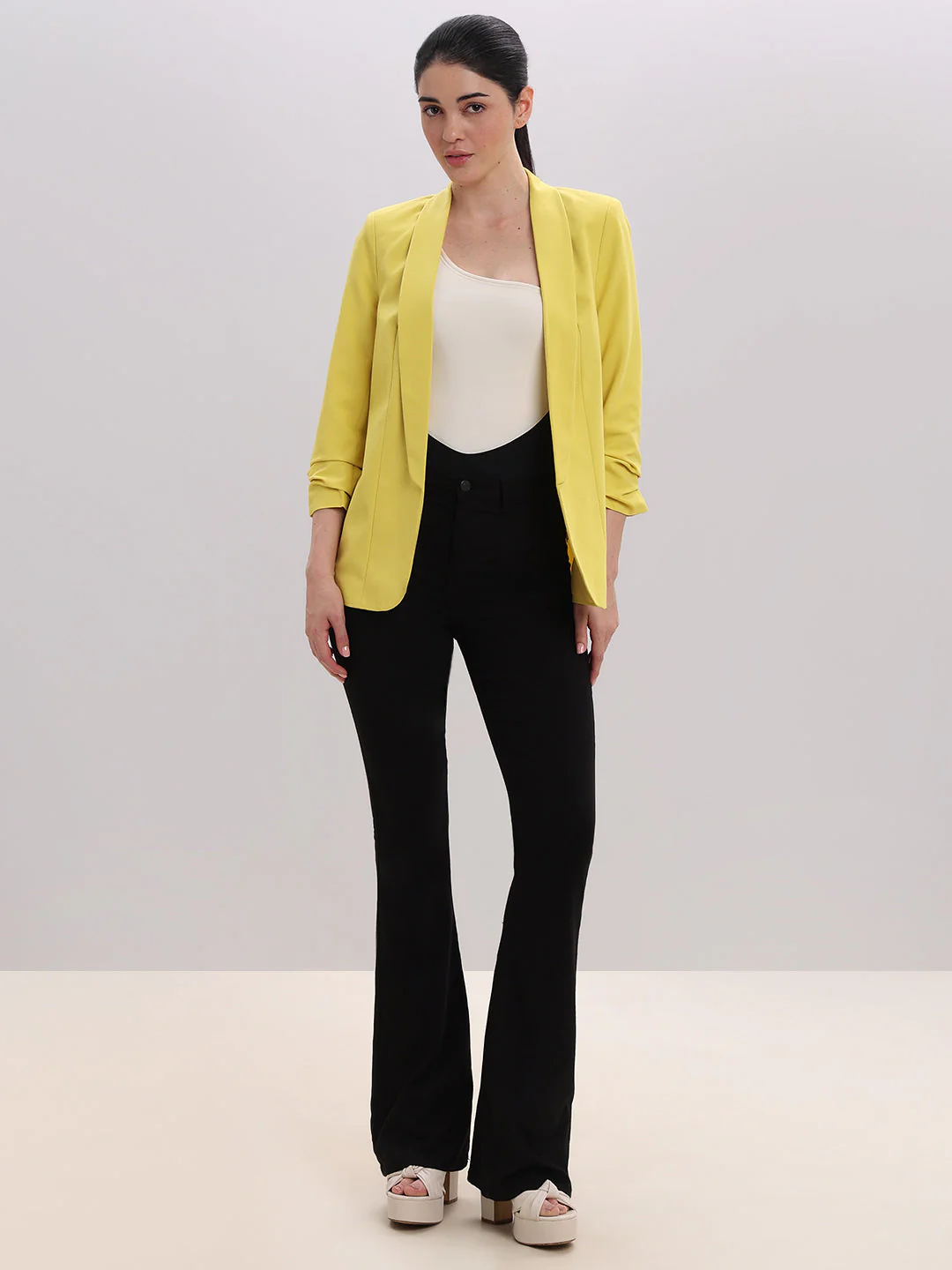 Yellow Longline Tailored Blazer - Image 5
