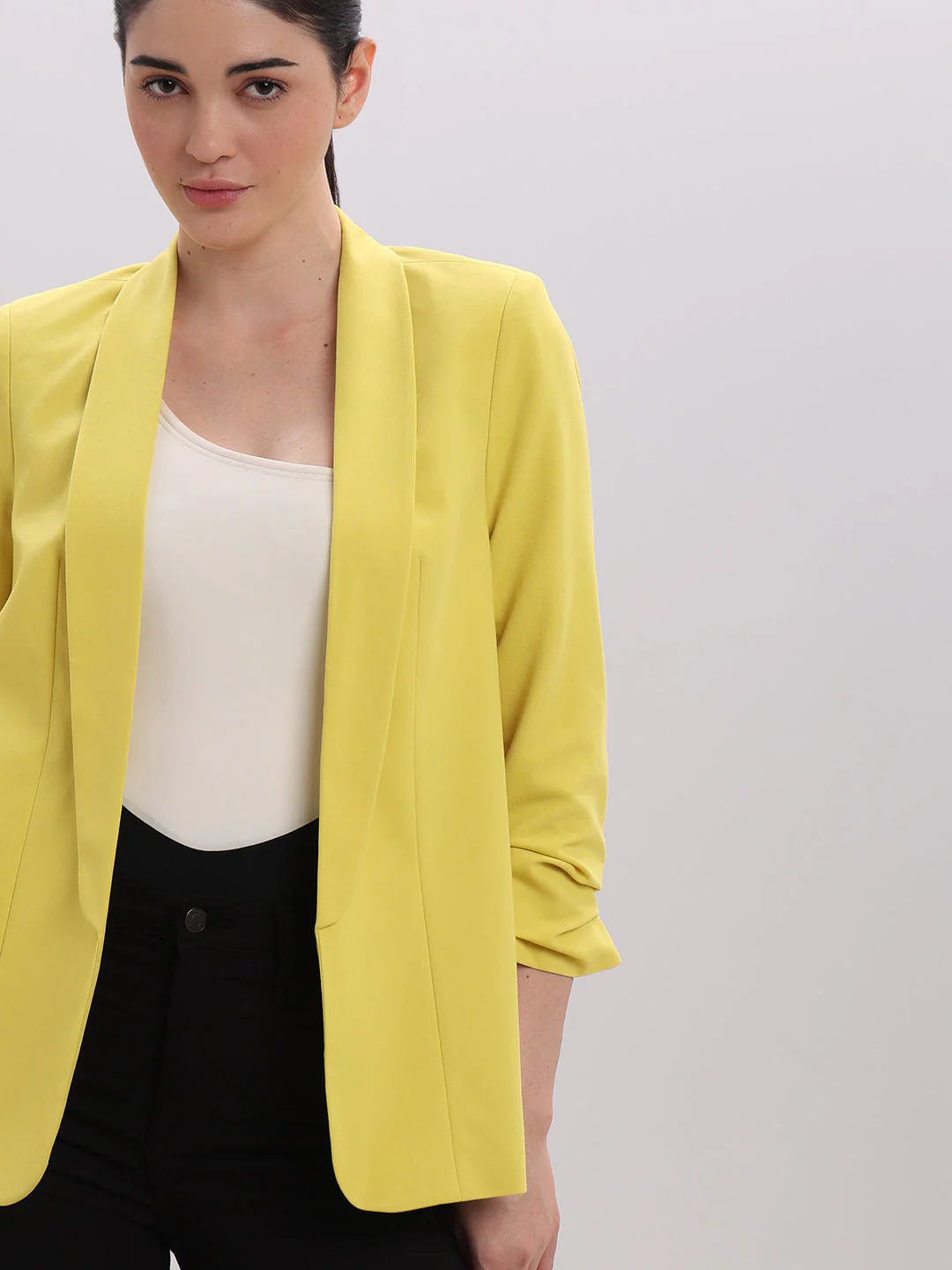 Yellow Longline Tailored Blazer - Image 6