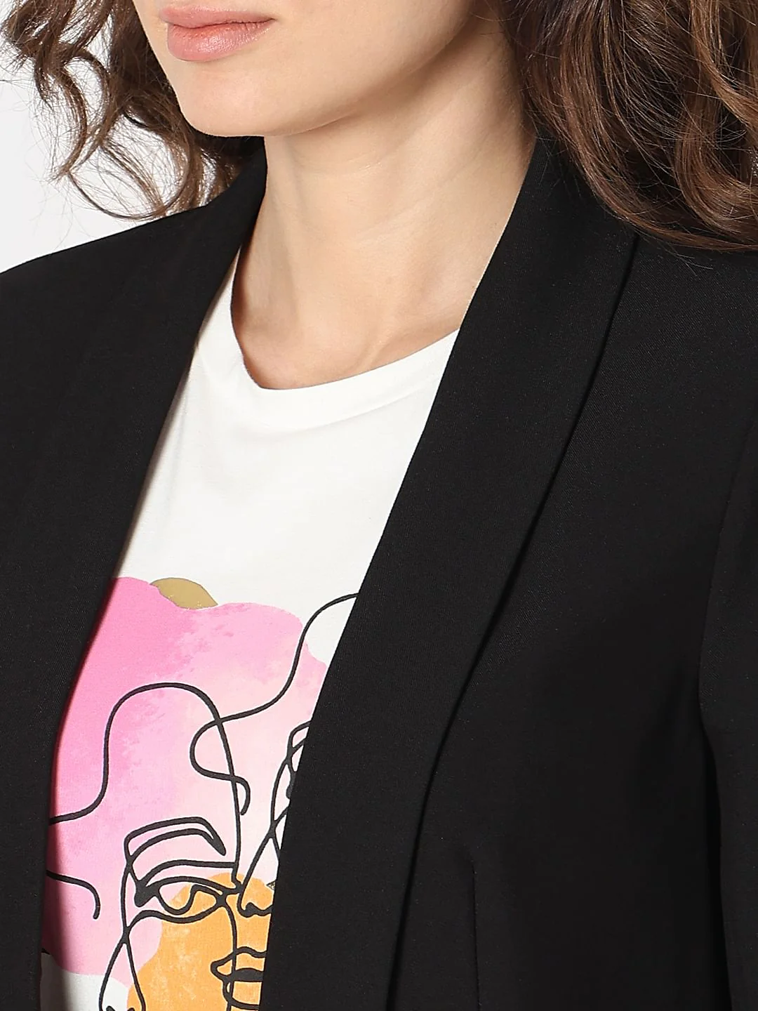 Black Tailored Co-Ord Set Blazer - Image 8