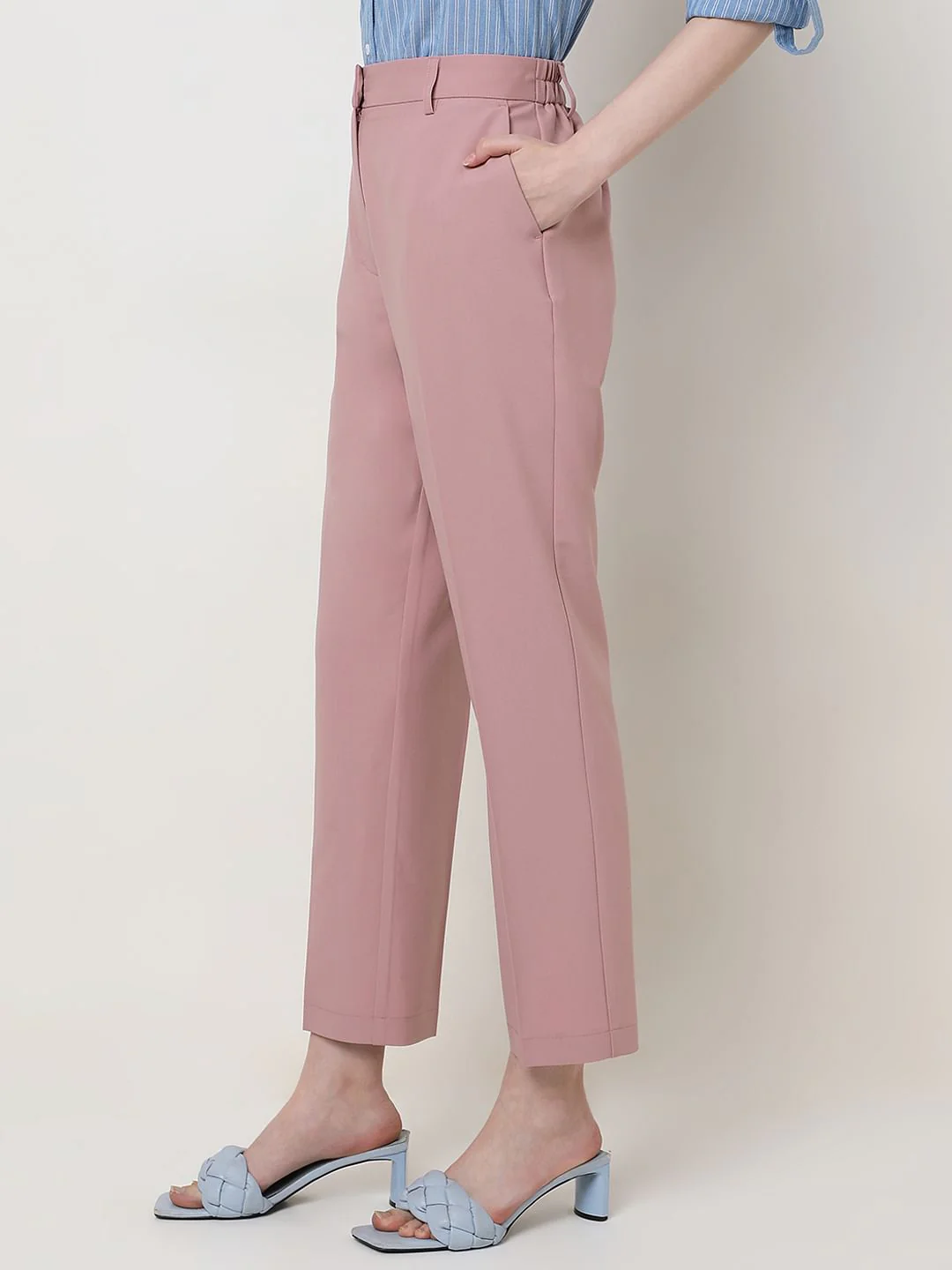 Pink Tailored Co-Ord Set Trousers - Image 3