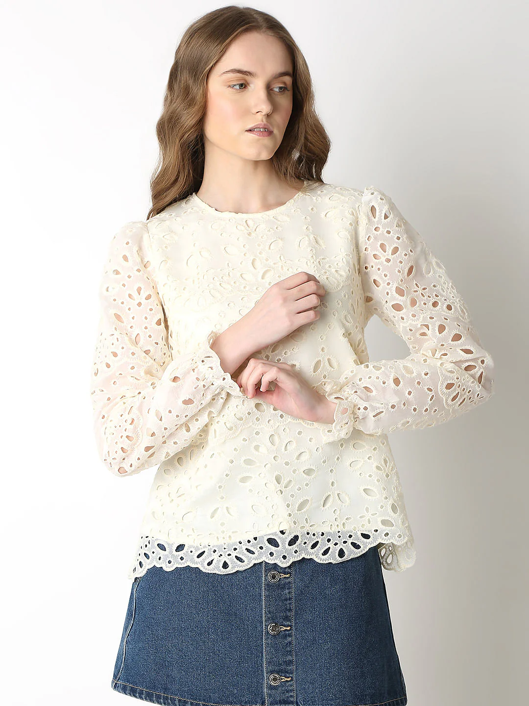 Off-White Schiffli Top - Image 2