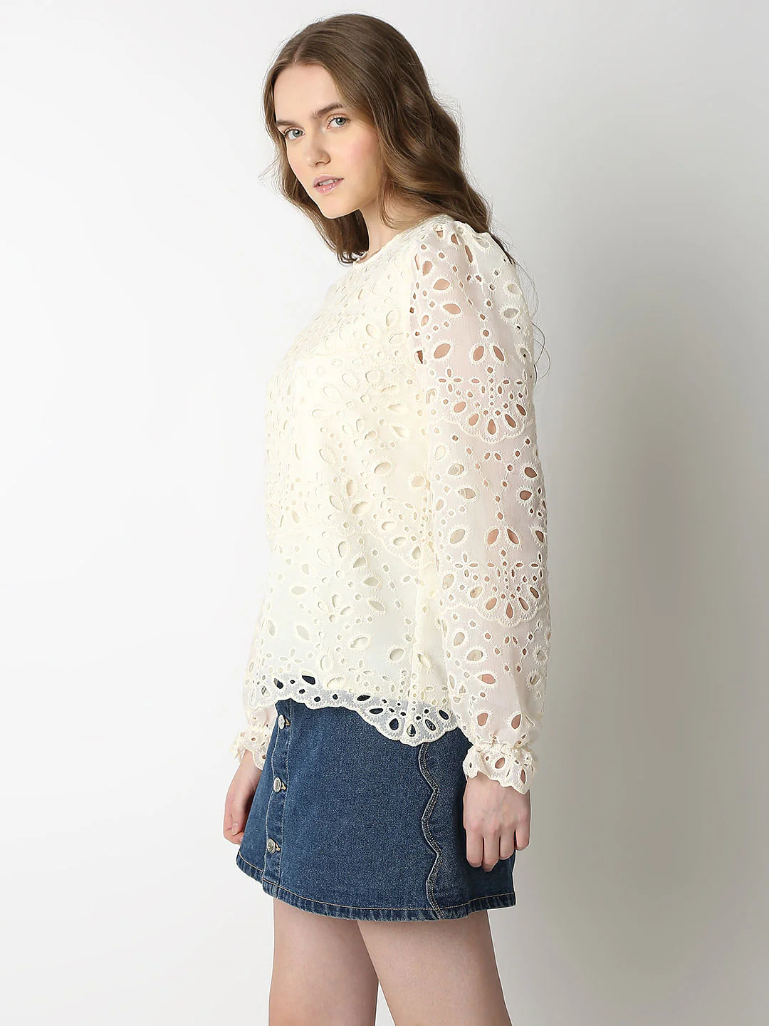 Off-White Schiffli Top - Image 3