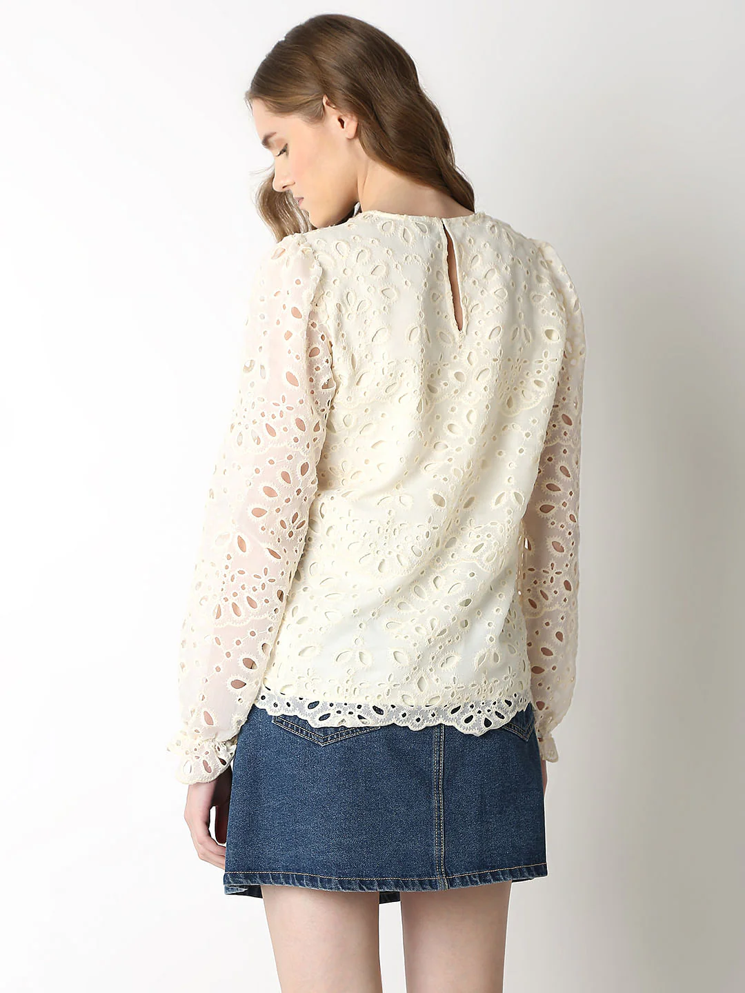 Off-White Schiffli Top - Image 4