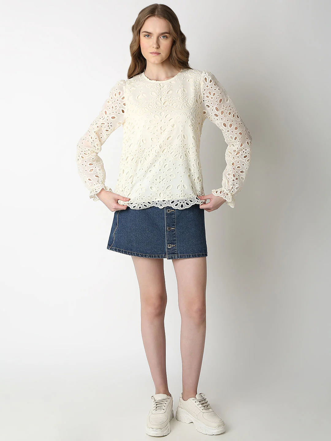 Off-White Schiffli Top - Image 5