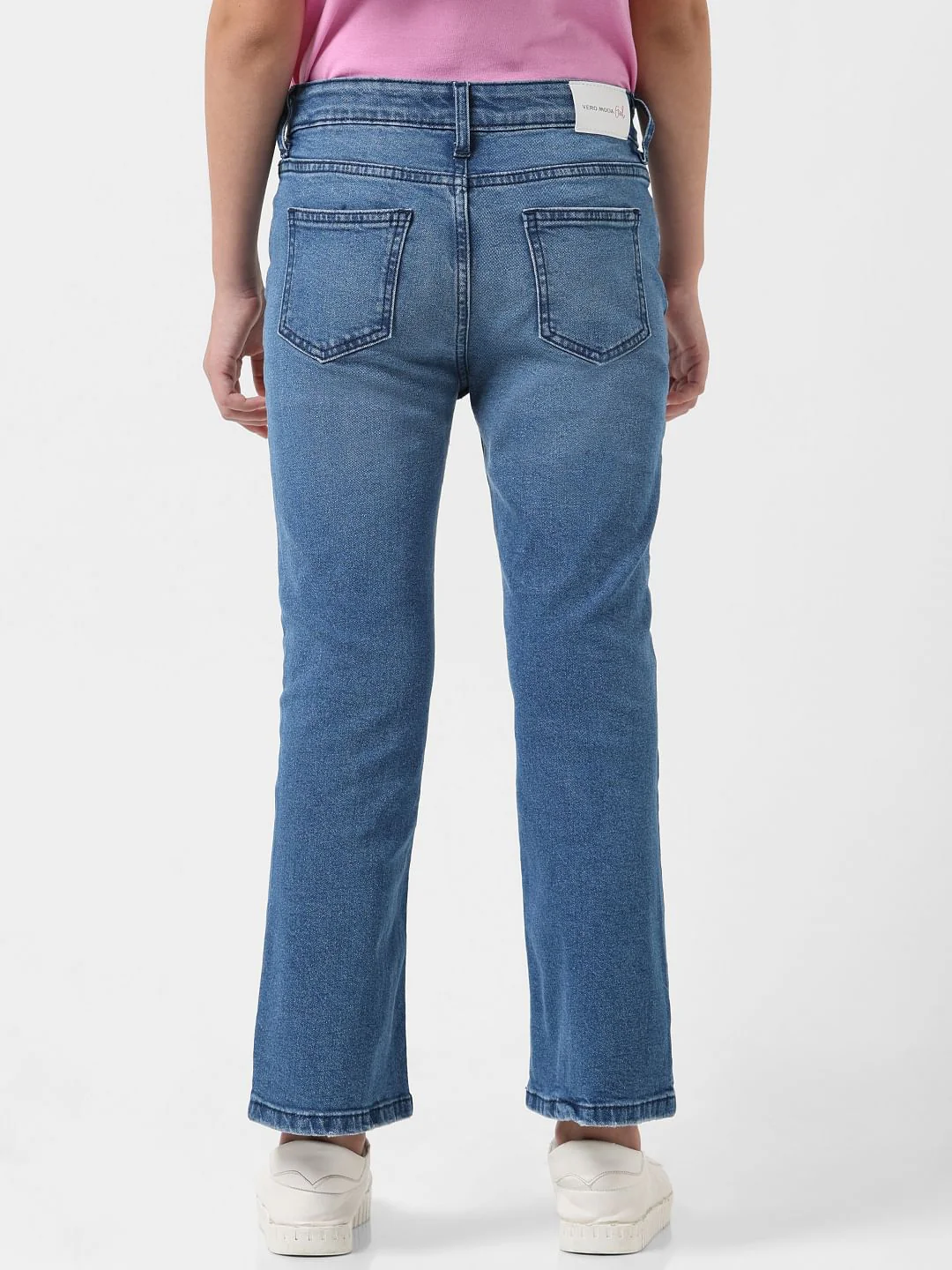 Girl Blue Mid Rise Bootcut Jeans - Image 3