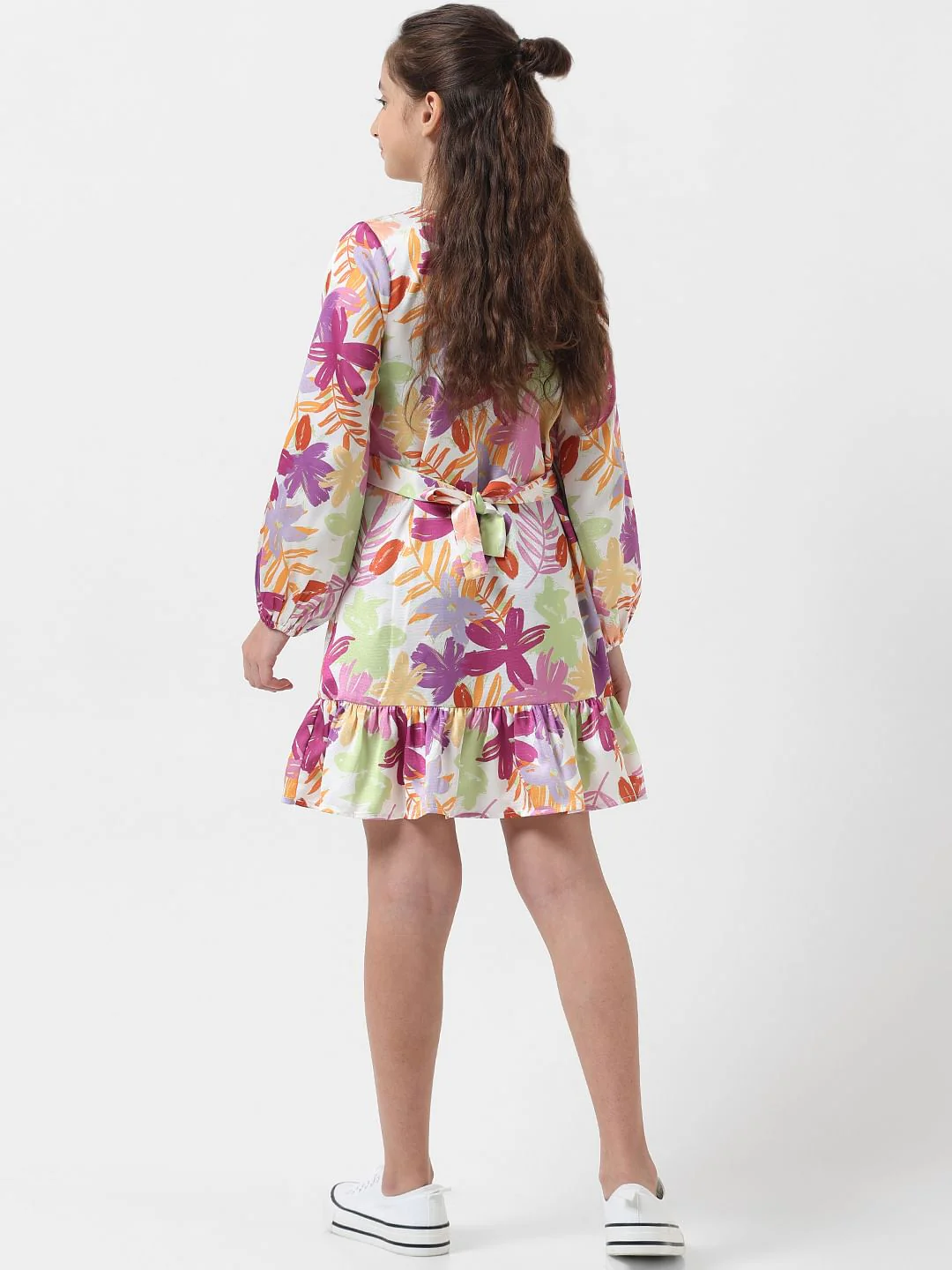Girl Multi-Coloured Printed Shift Dress - Image 3