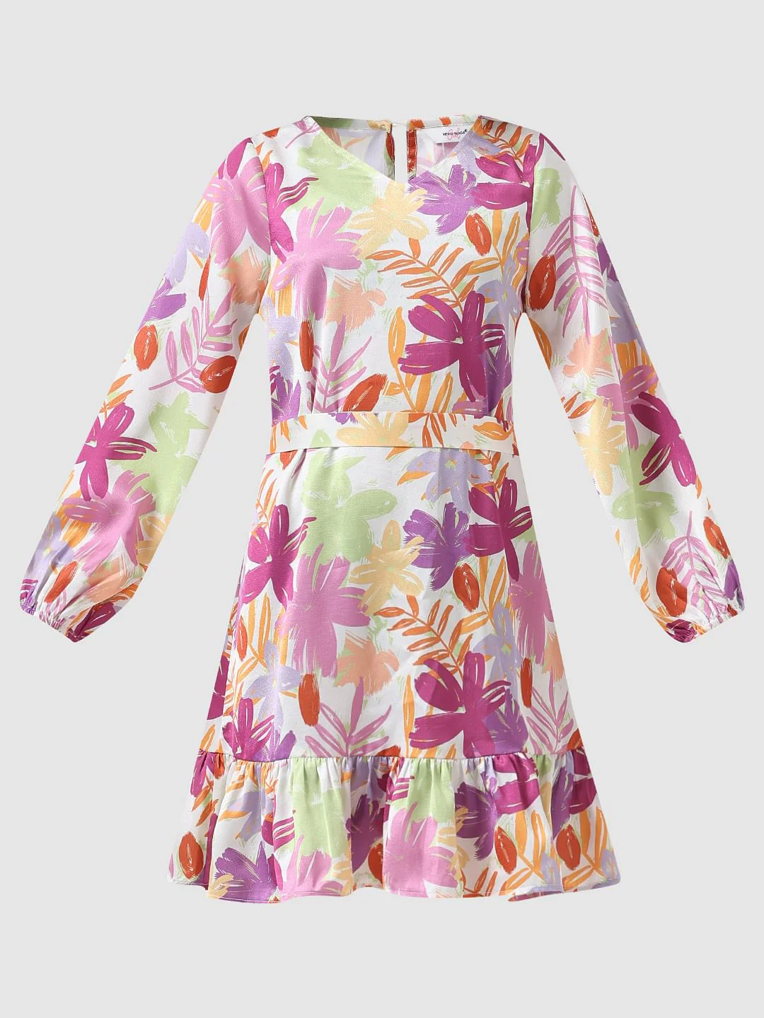 Girl Multi-Coloured Printed Shift Dress - Image 6