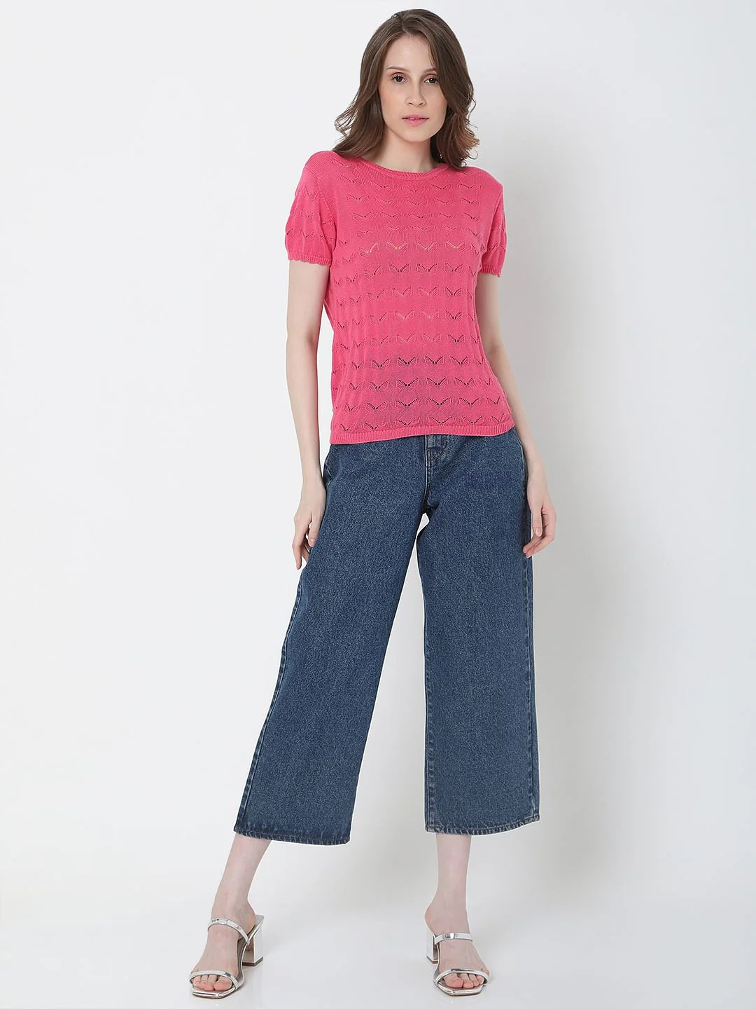 Pink Pointelle Top - Image 5