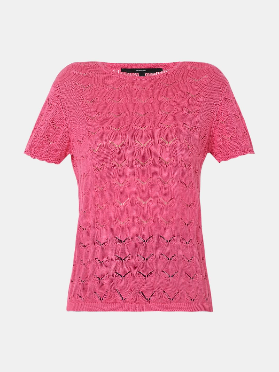 Pink Pointelle Top - Image 7