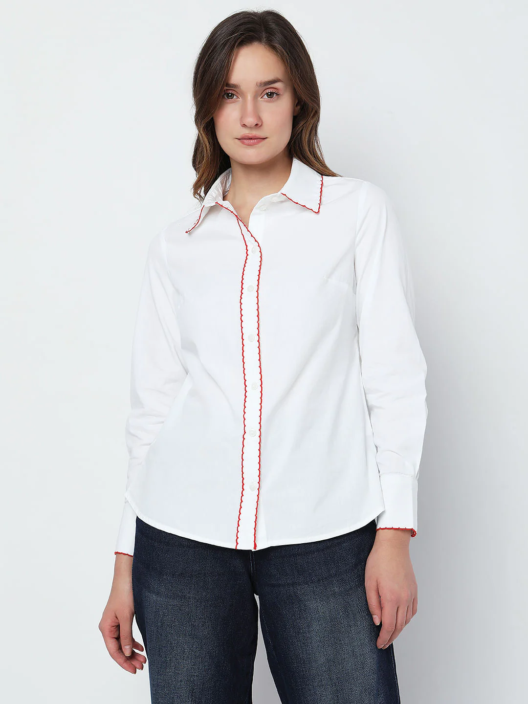 White Embroidered Shirt - Image 2