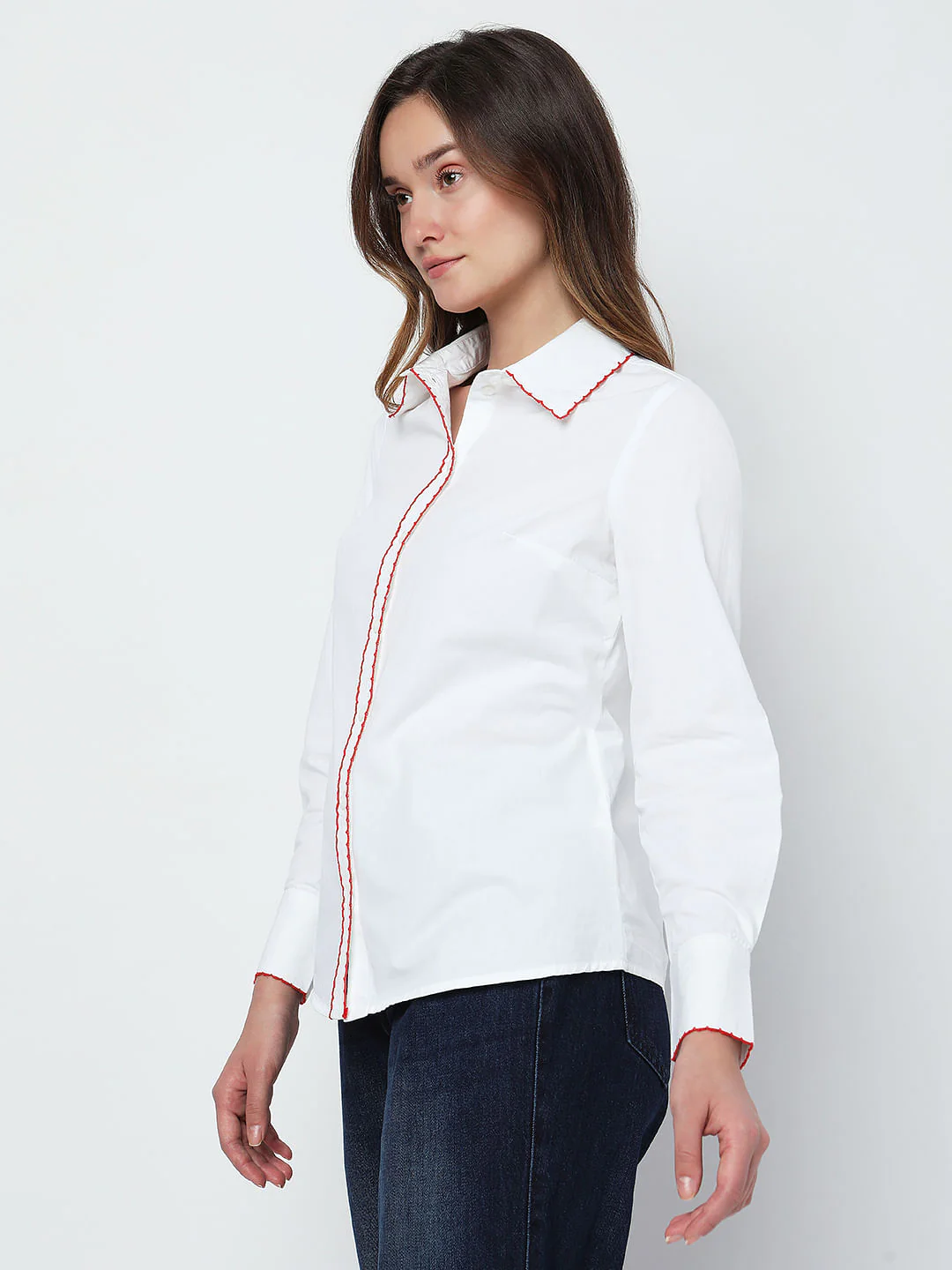 White Embroidered Shirt - Image 3