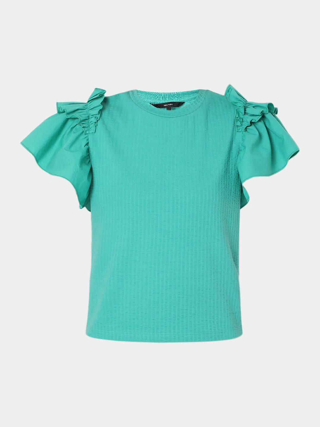 Green Ruffle Sleeves Top - Image 7