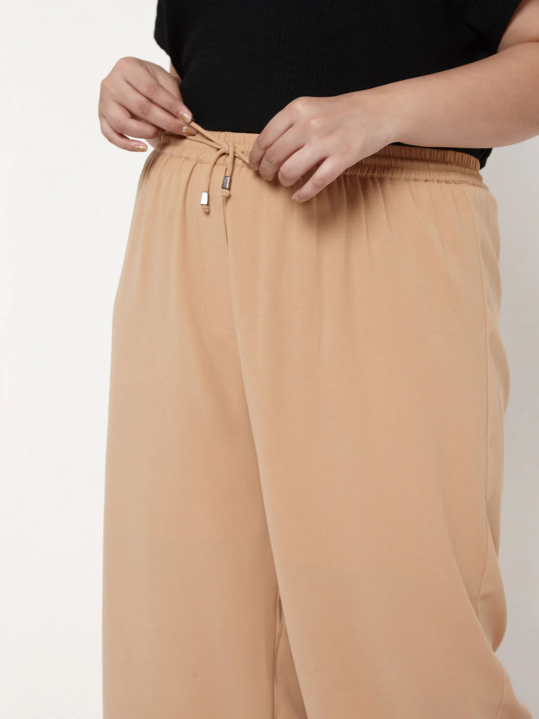 Curve Dark Beige Pants - Image 5