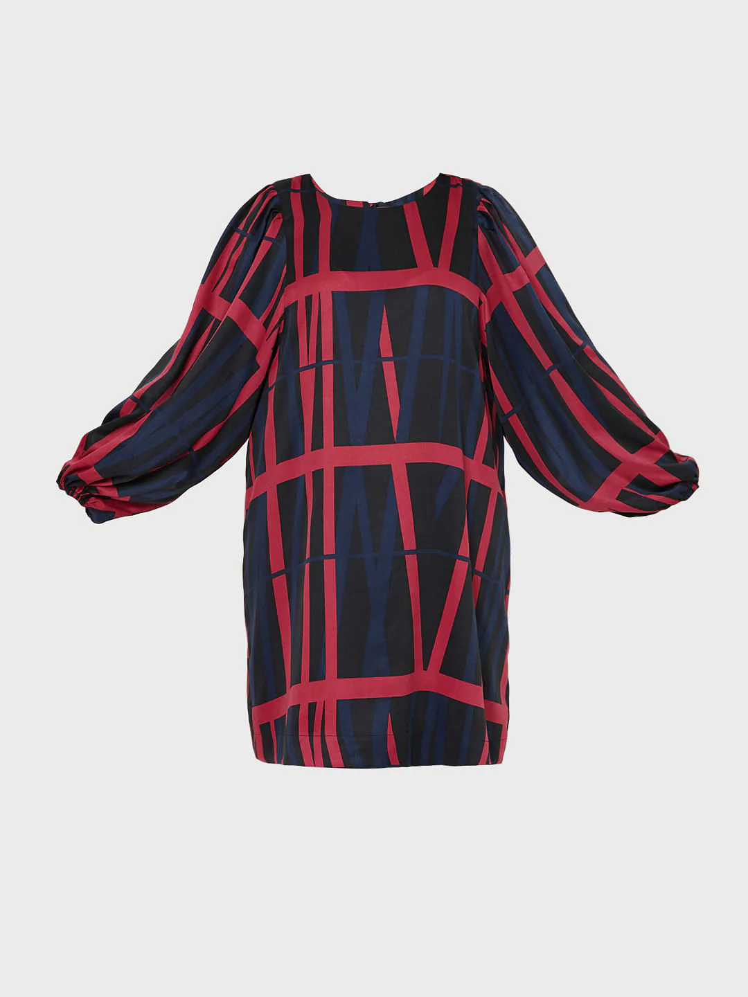 Curve Black Geometric Print Shift Dress - Image 7