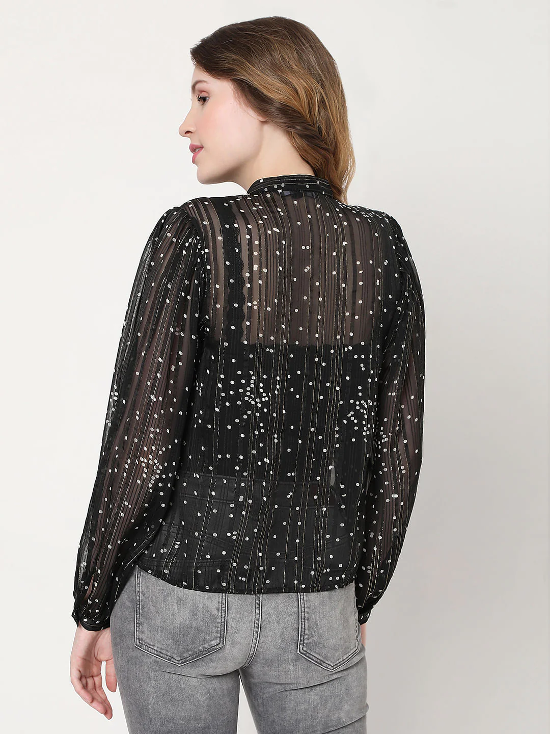 Black Textured Top - Image 4