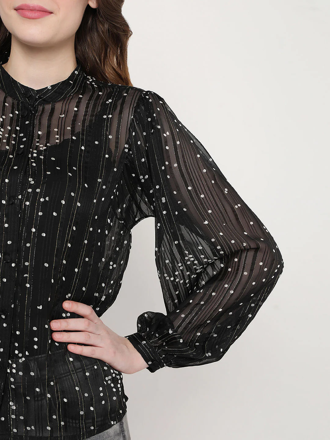 Black Textured Top - Image 6