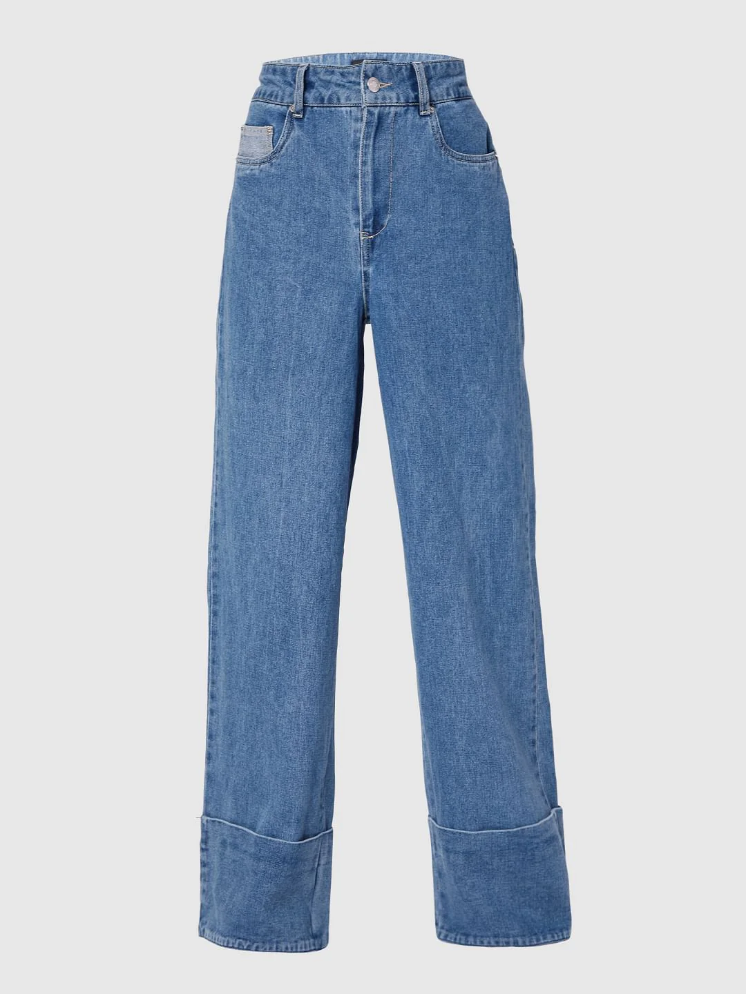 Blue High Rise Zoey Wide-Leg Jeans - Image 7