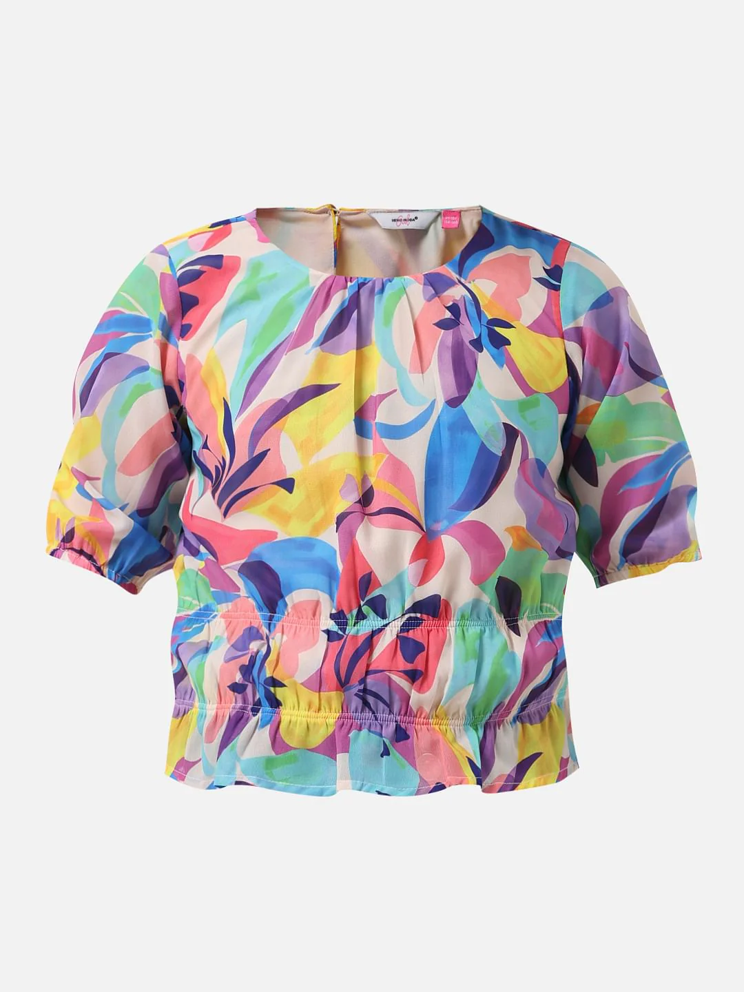Girl Multi-Coloured Floral Top - Image 6