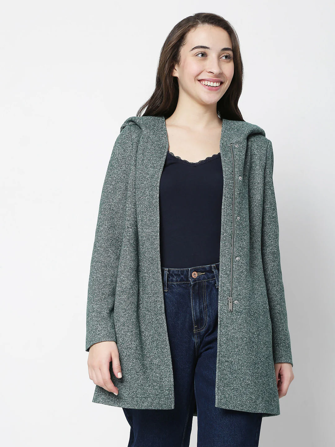Green Hooded Coat - Image 2