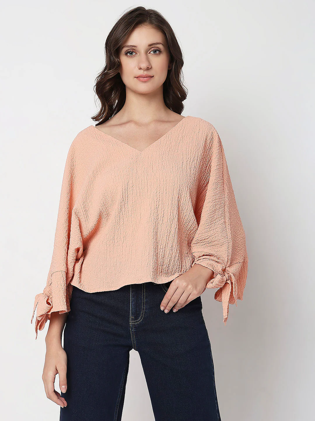 Peach Textured Top - Image 2