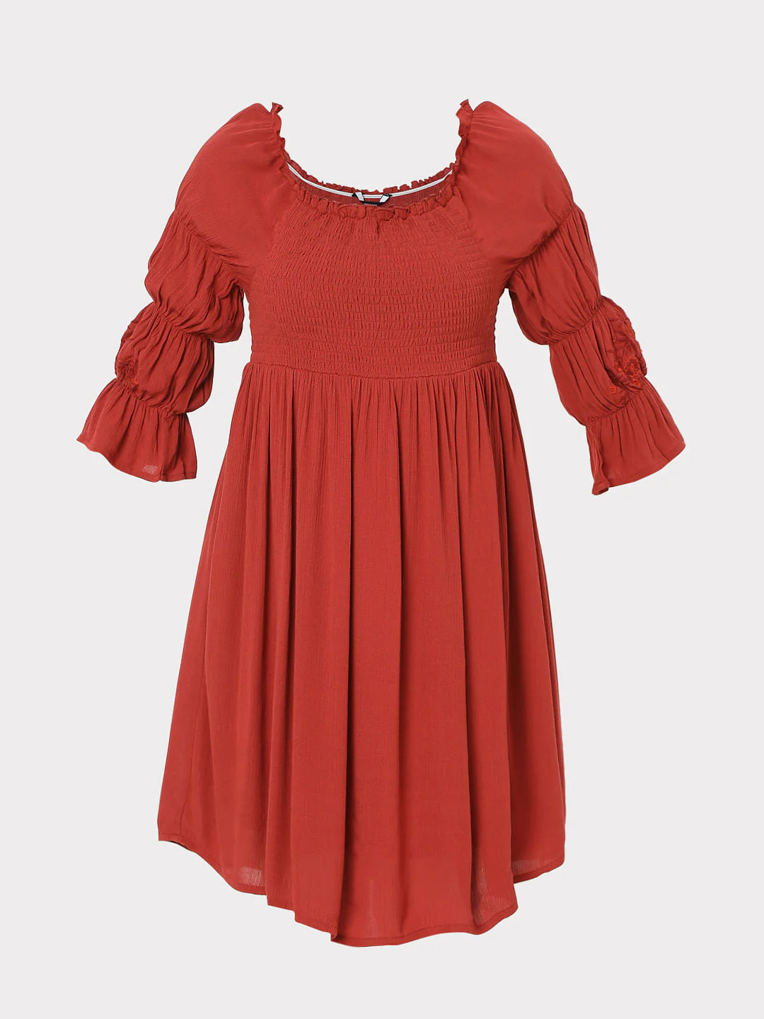 Brick Red Shift Dress - Image 7