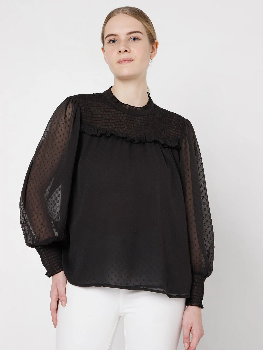 Black Dobby Top - Image 2