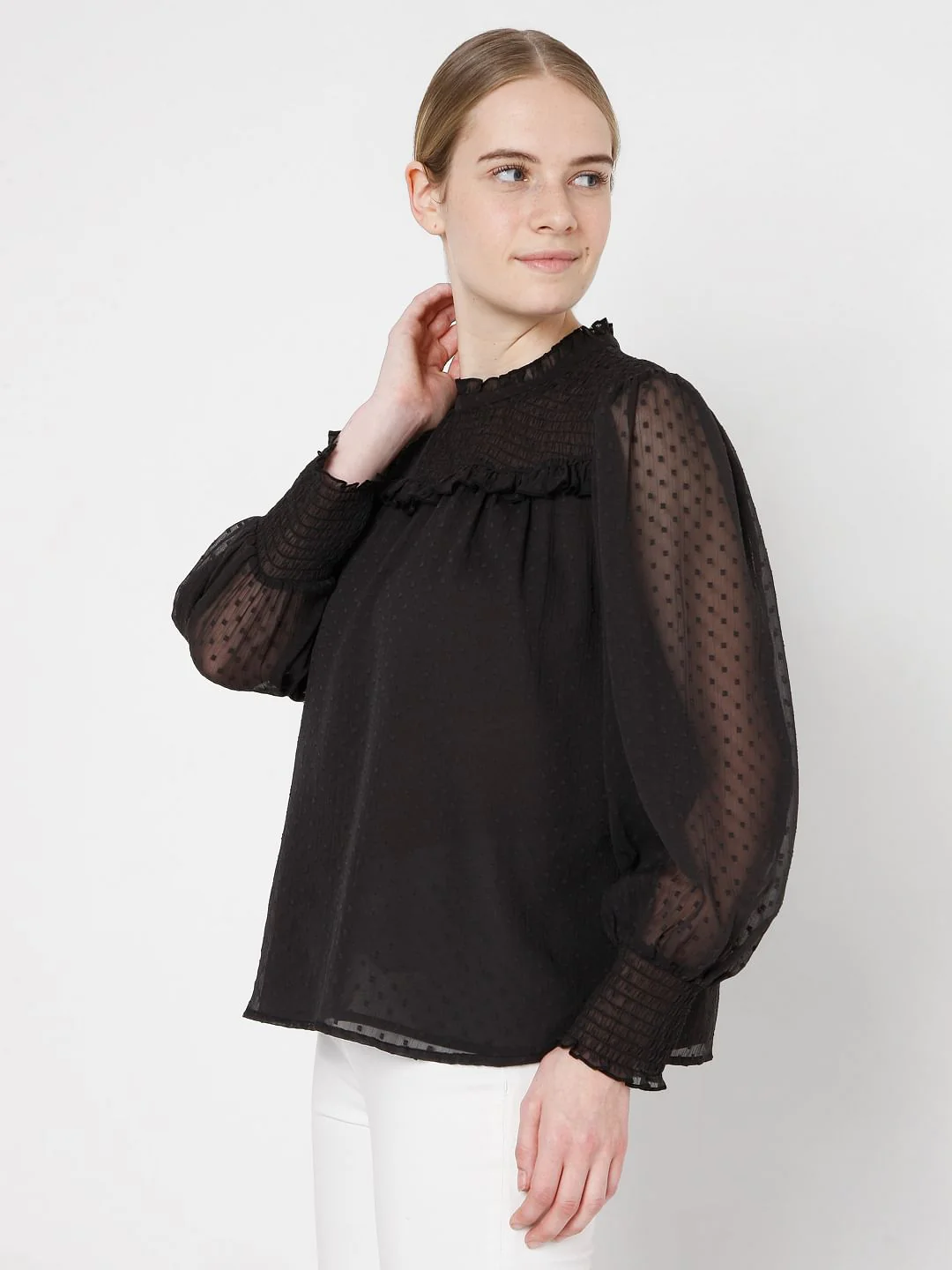 Black Dobby Top - Image 3