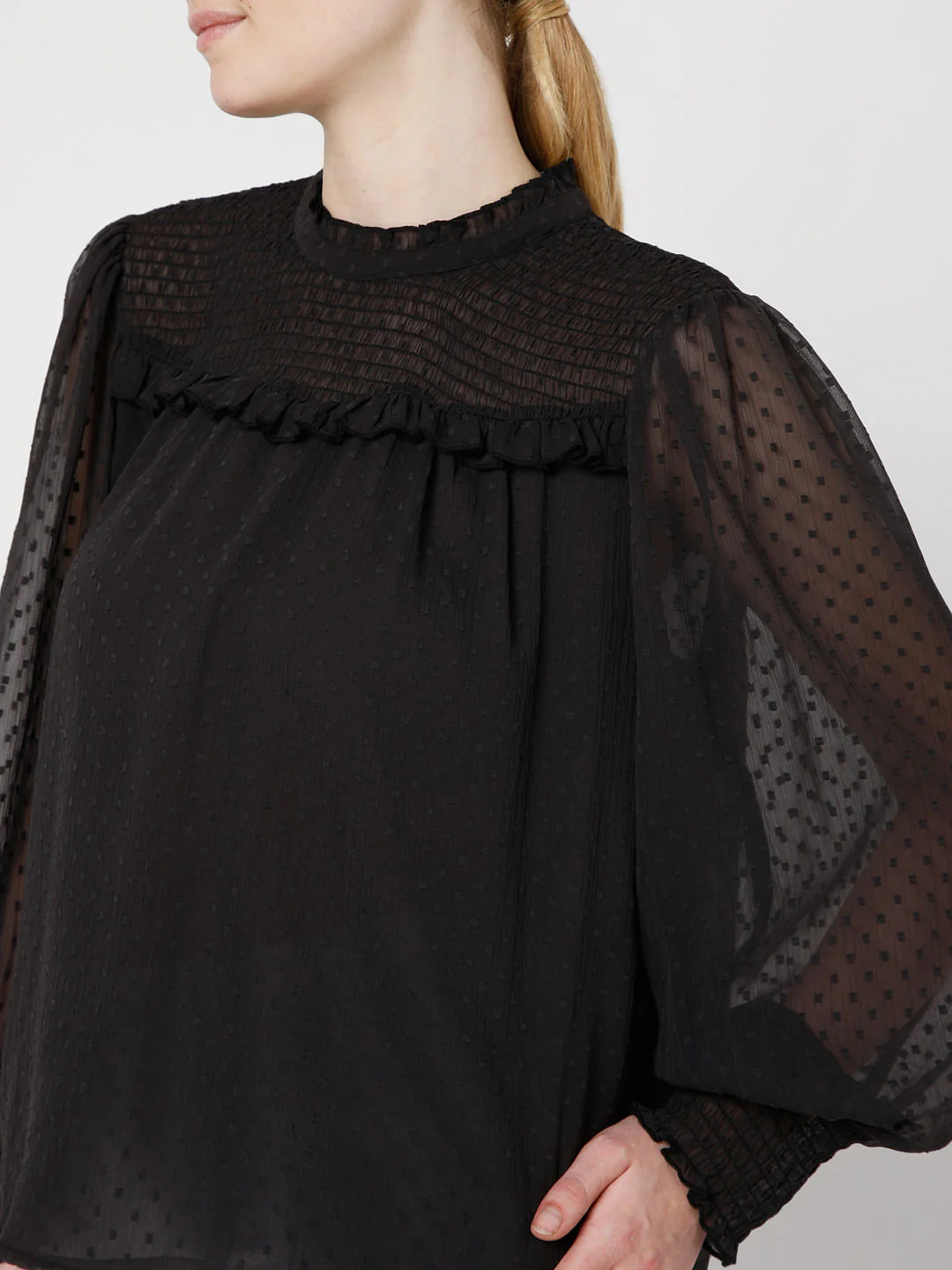 Black Dobby Top - Image 6