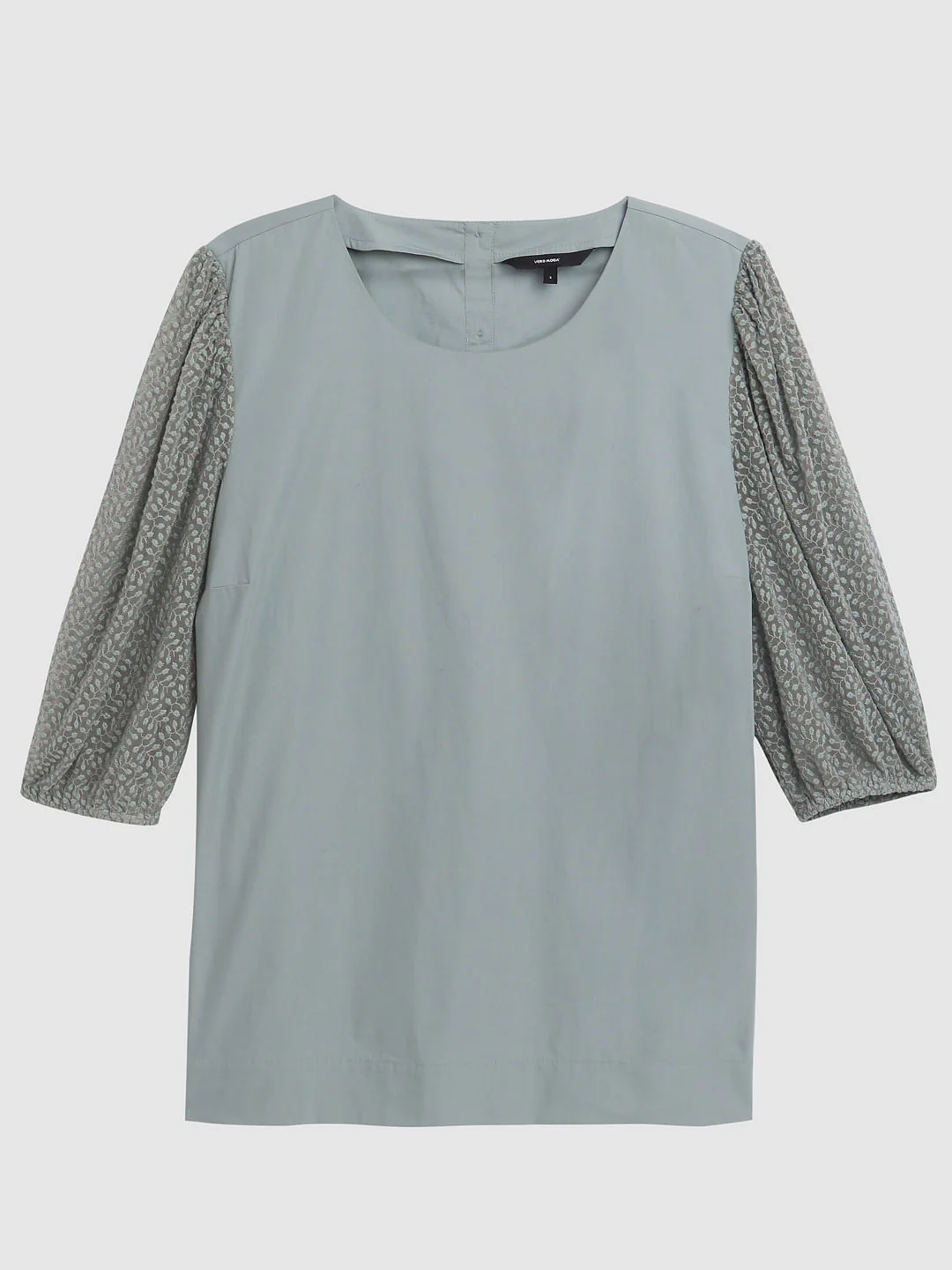 Curve Grey Lace Detail Top - Image 7