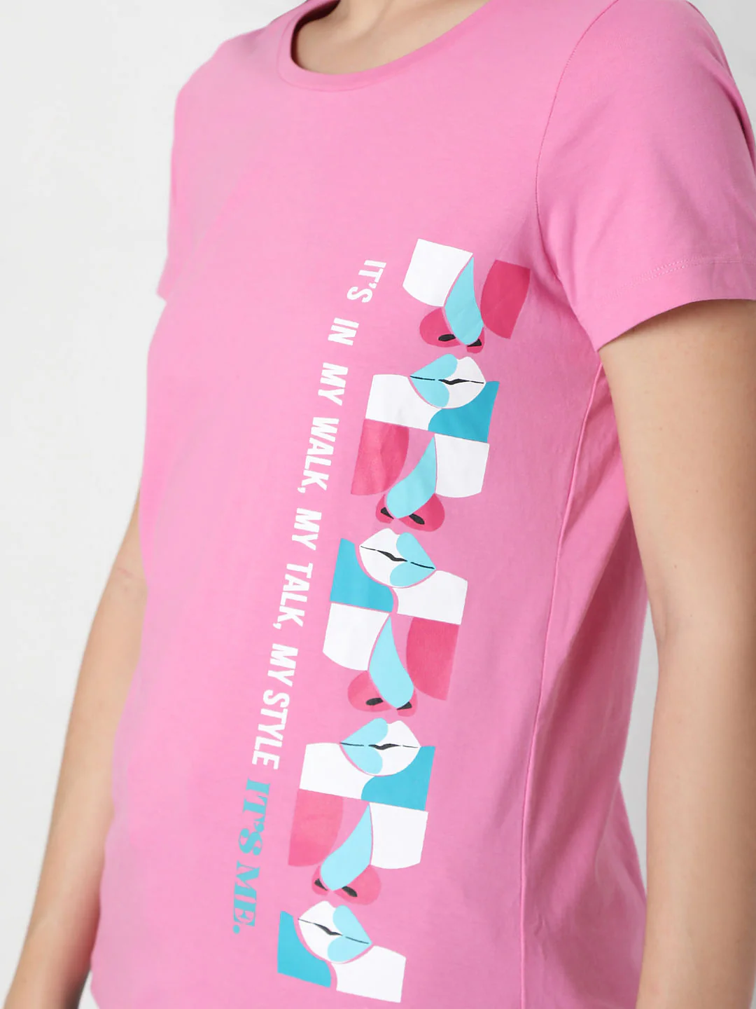 Pink Graphic Print T-Shirt - Image 6