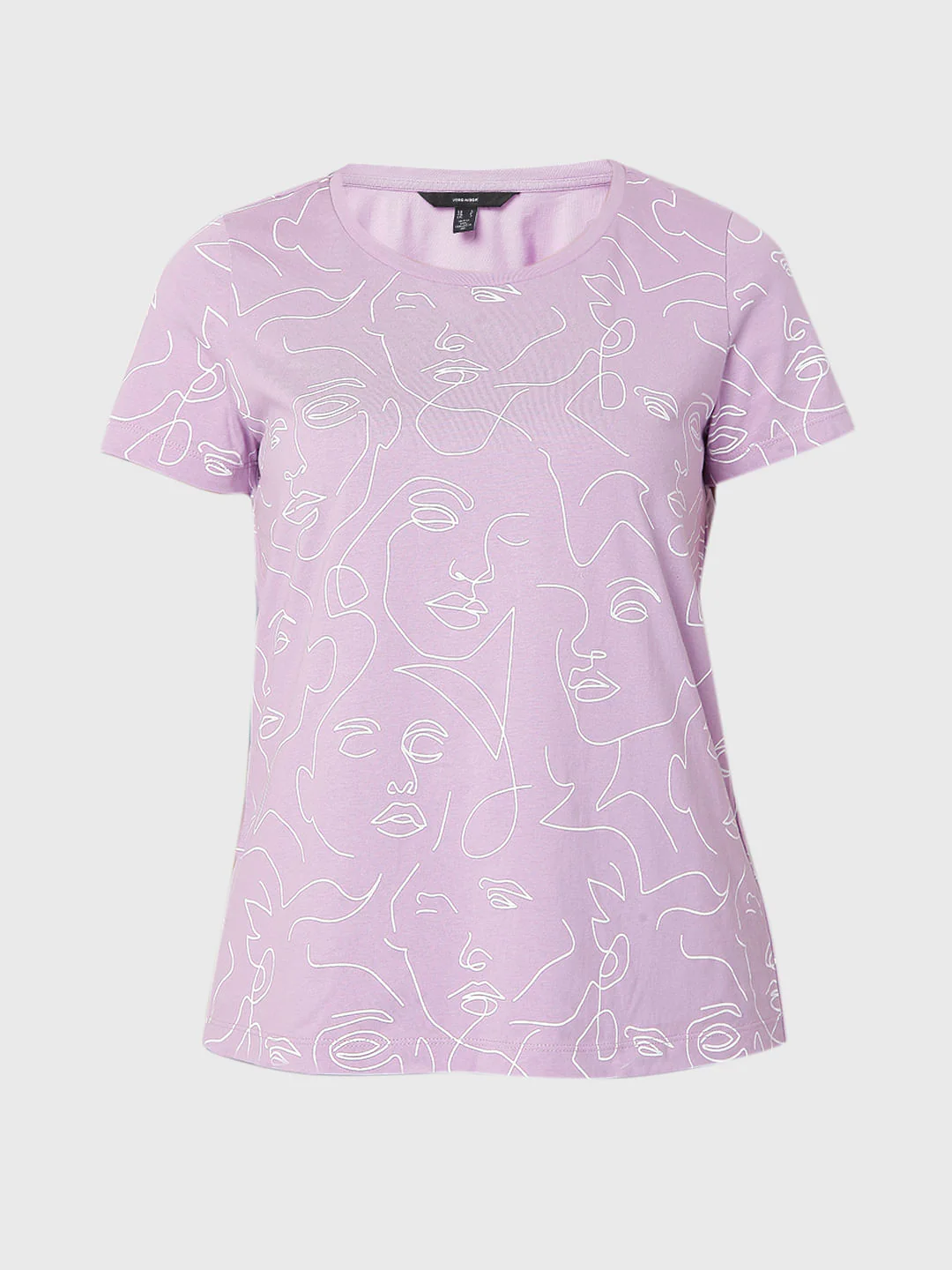Lilac Graphic Print T-Shirt - Image 7