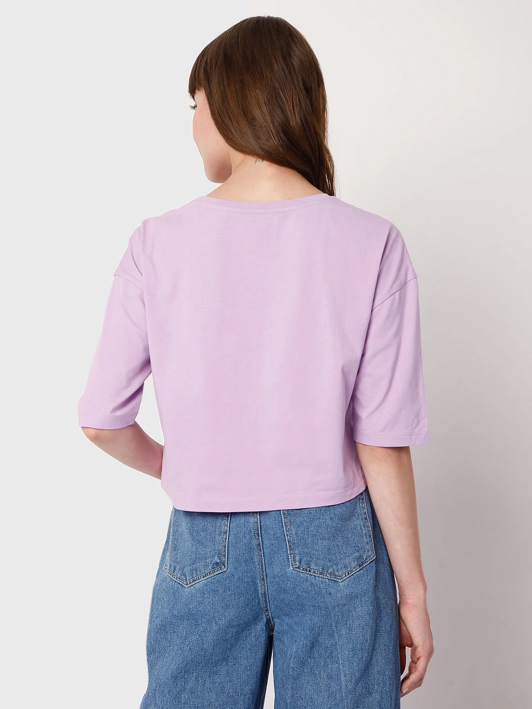 Lilac Graphic Print T-Shirt - Image 4