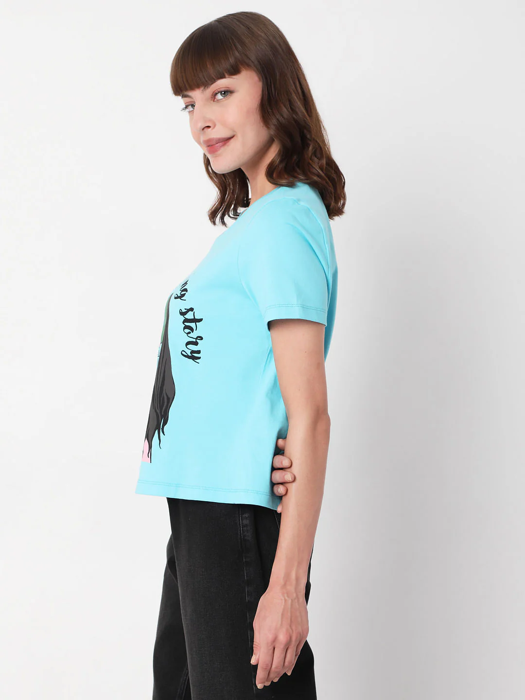 Blue Graphic Print T-Shirt - Image 2