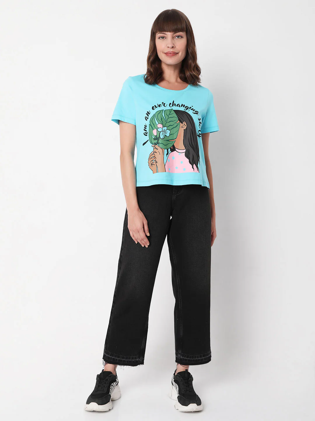 Blue Graphic Print T-Shirt - Image 4