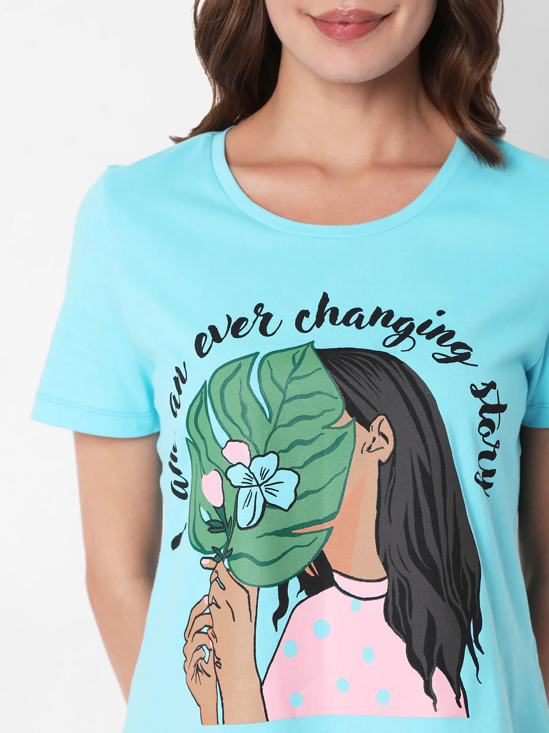 Blue Graphic Print T-Shirt - Image 5