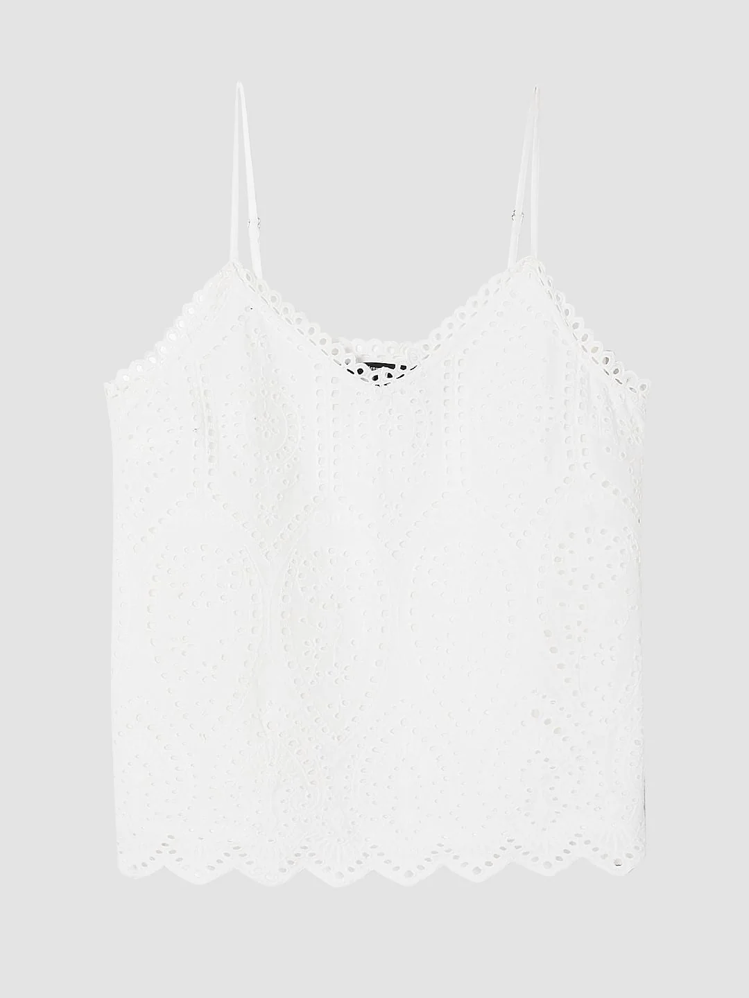 White Lace Strappy Top - Image 7