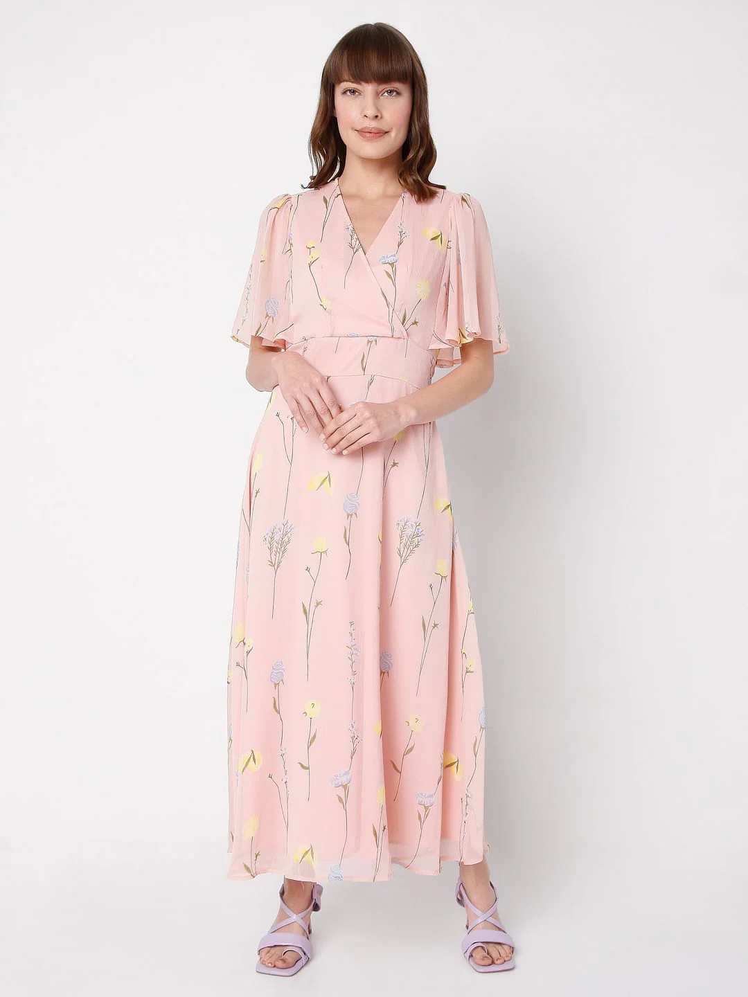 Pink Floral Maxi Dress - Image 2